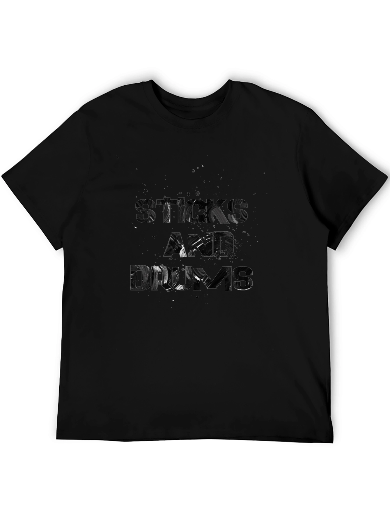 Black Sticks and Drums Graphic Tee