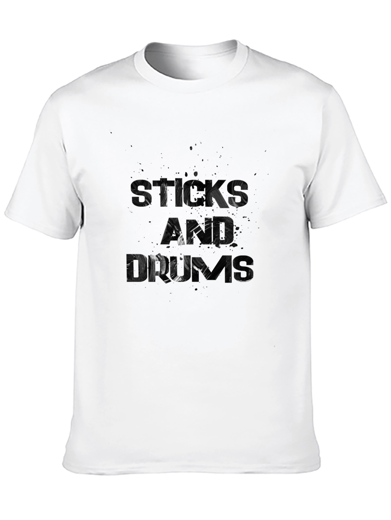 Black Sticks and Drums Graphic Tee