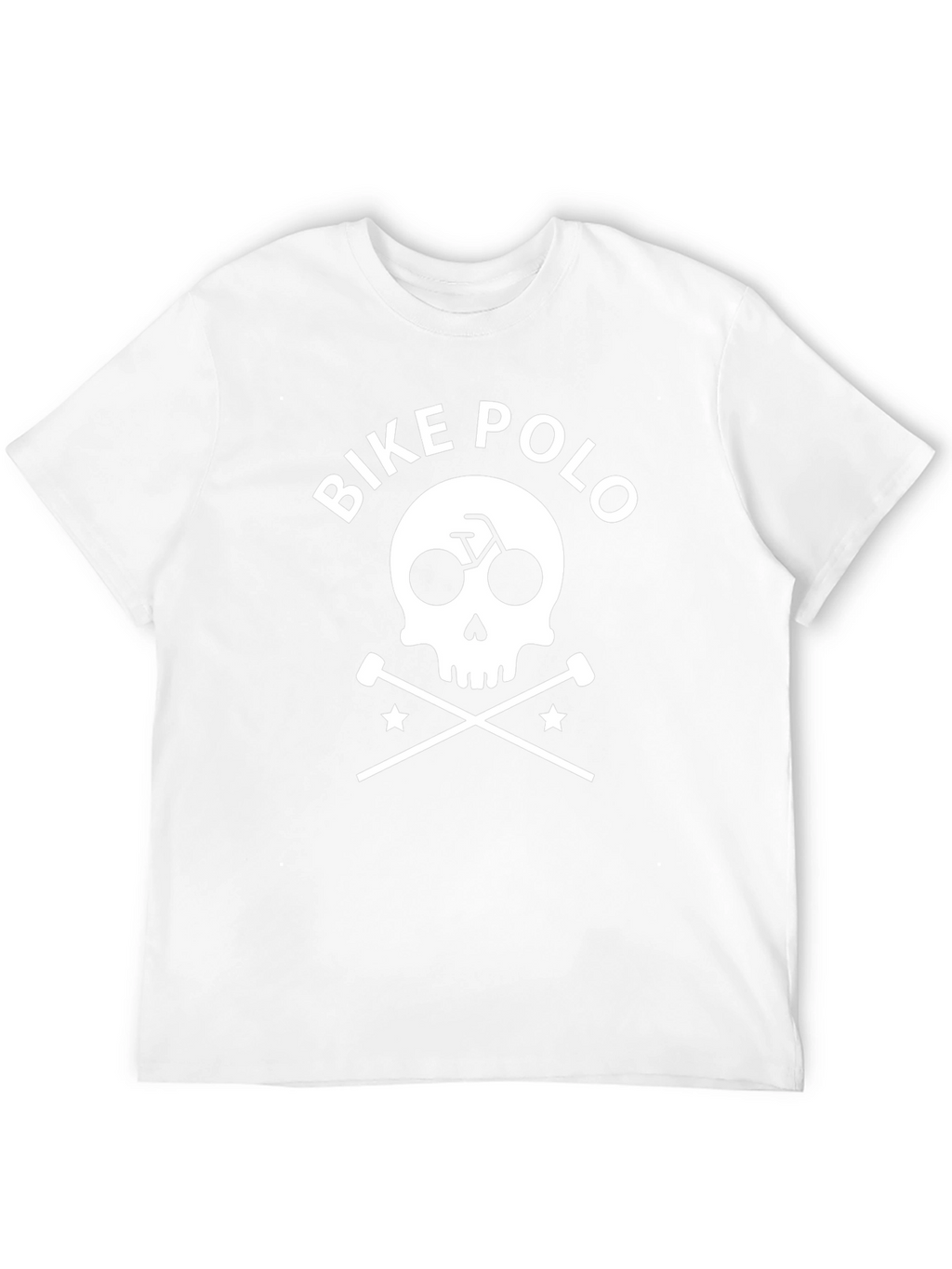 Bike Polo Skull & Crossbones Graphic T-Shirt