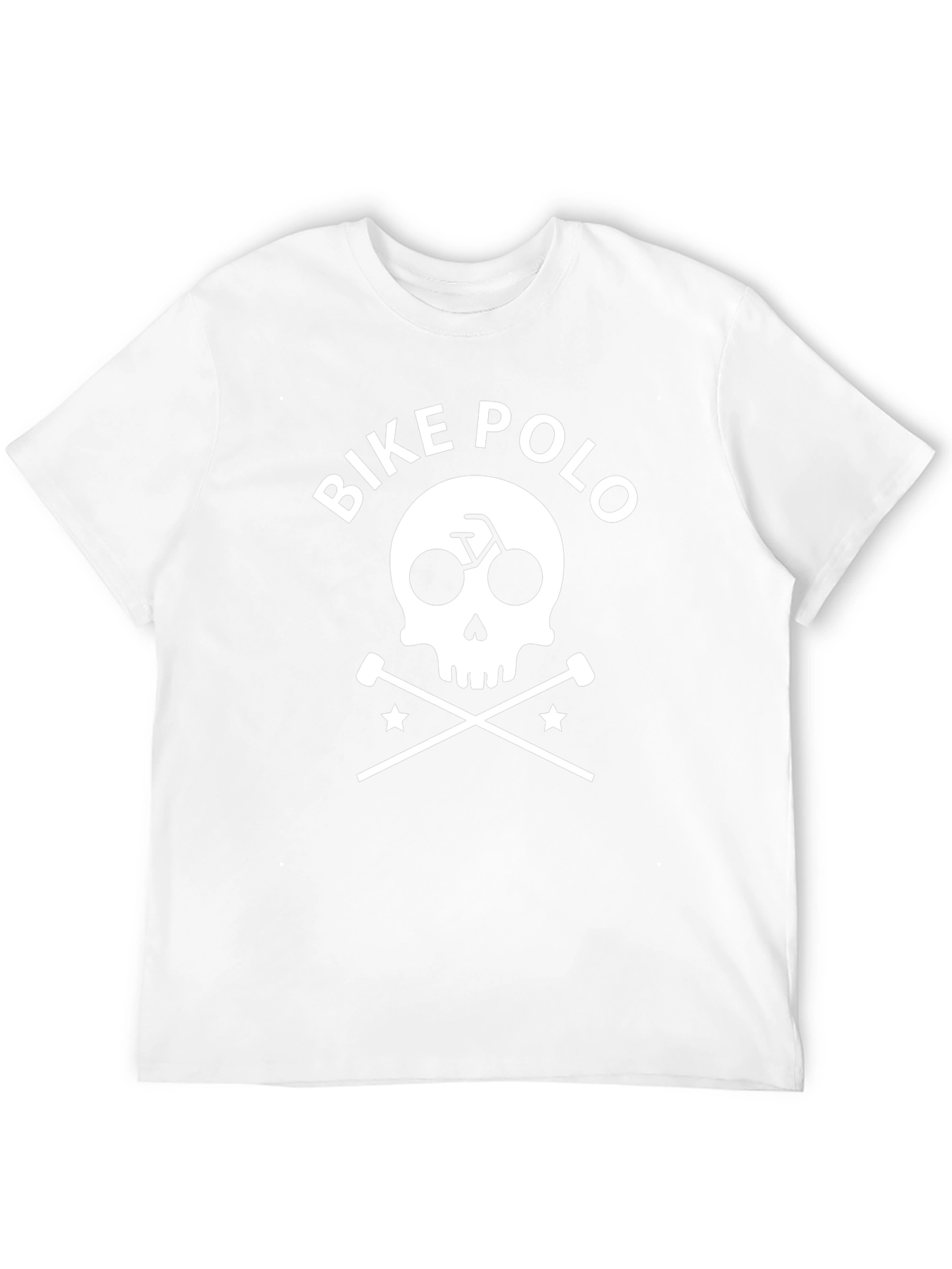 Bike Polo Skull & Crossbones Graphic T-Shirt
