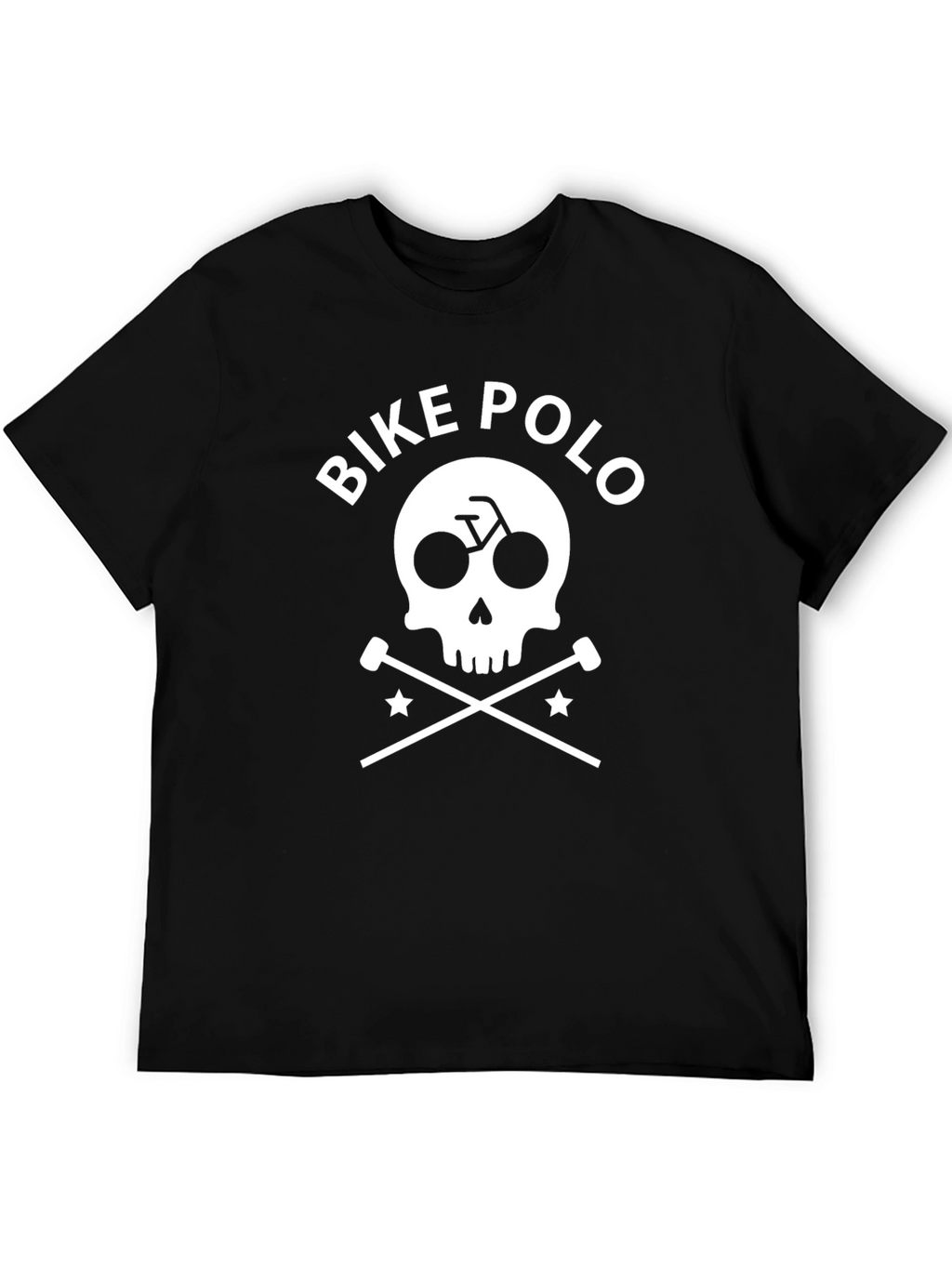 Bike Polo Skull & Crossbones Graphic T-Shirt