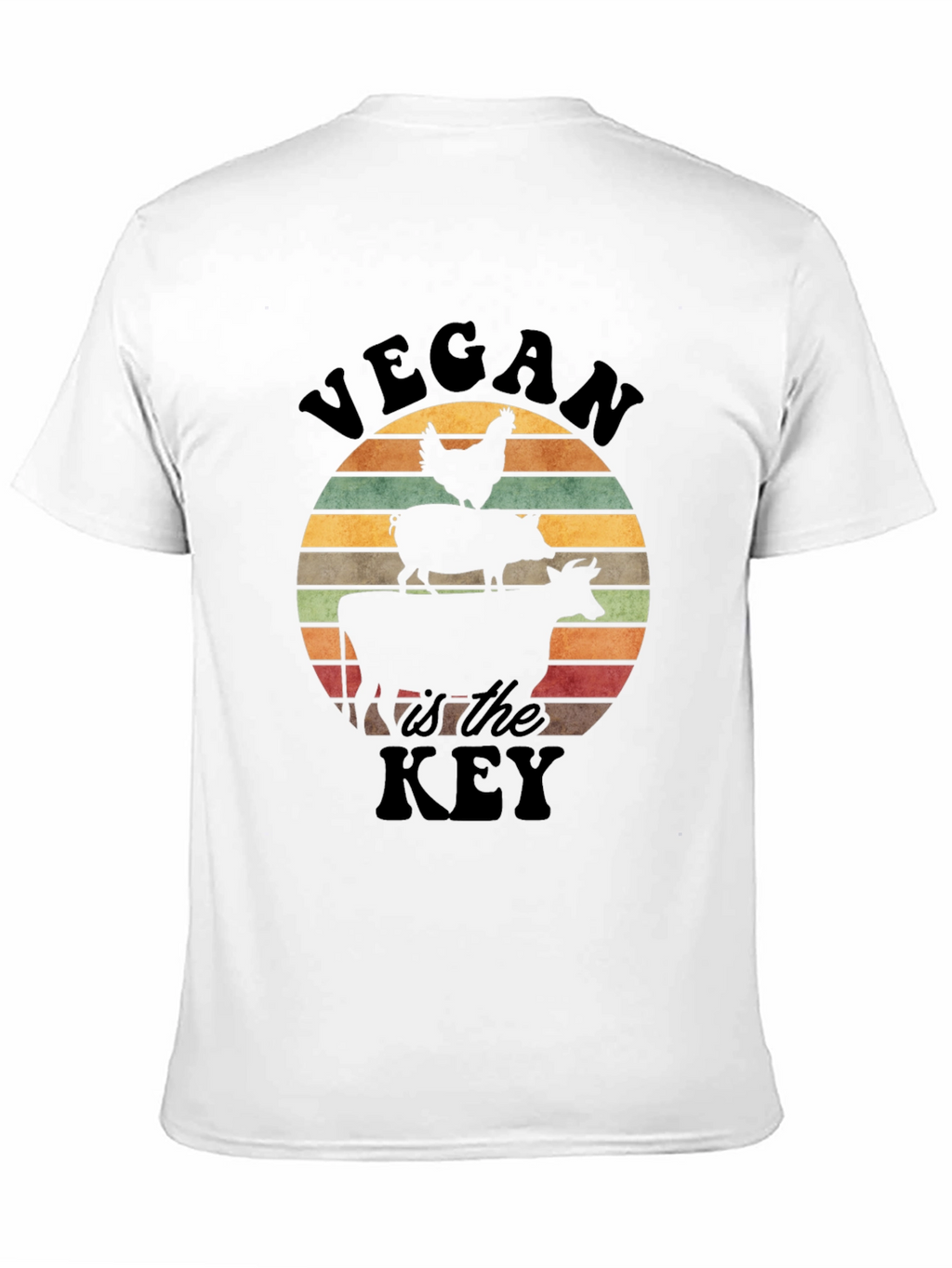 Vegan is the Key Black T-Shirt