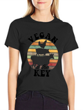 Vegan is the Key Black T-Shirt