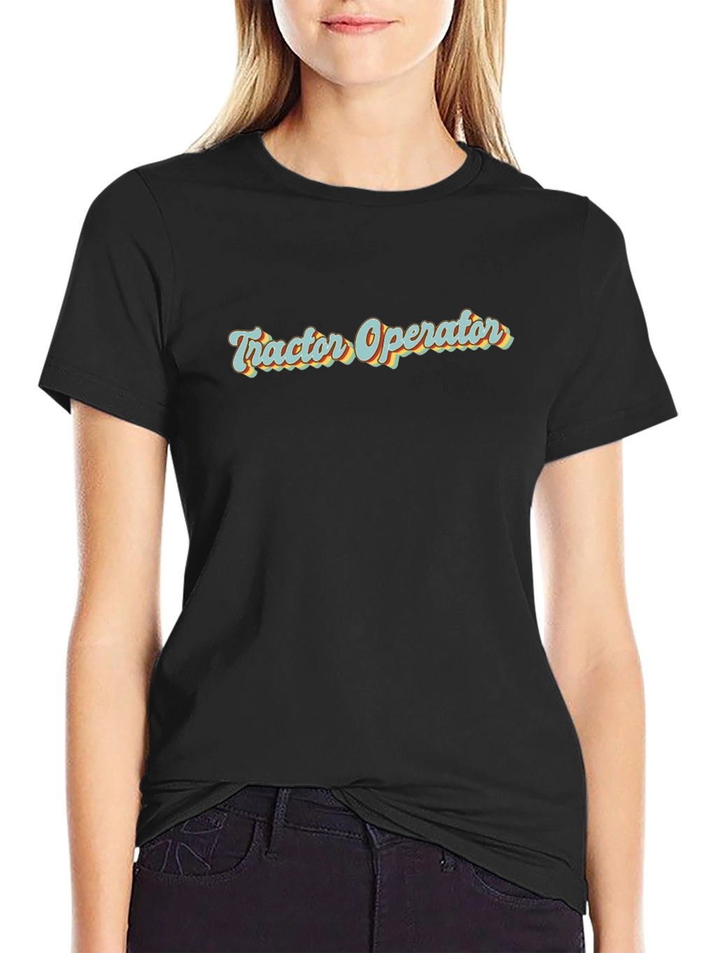 Tractor Operator Retro Graphic T-Shirt