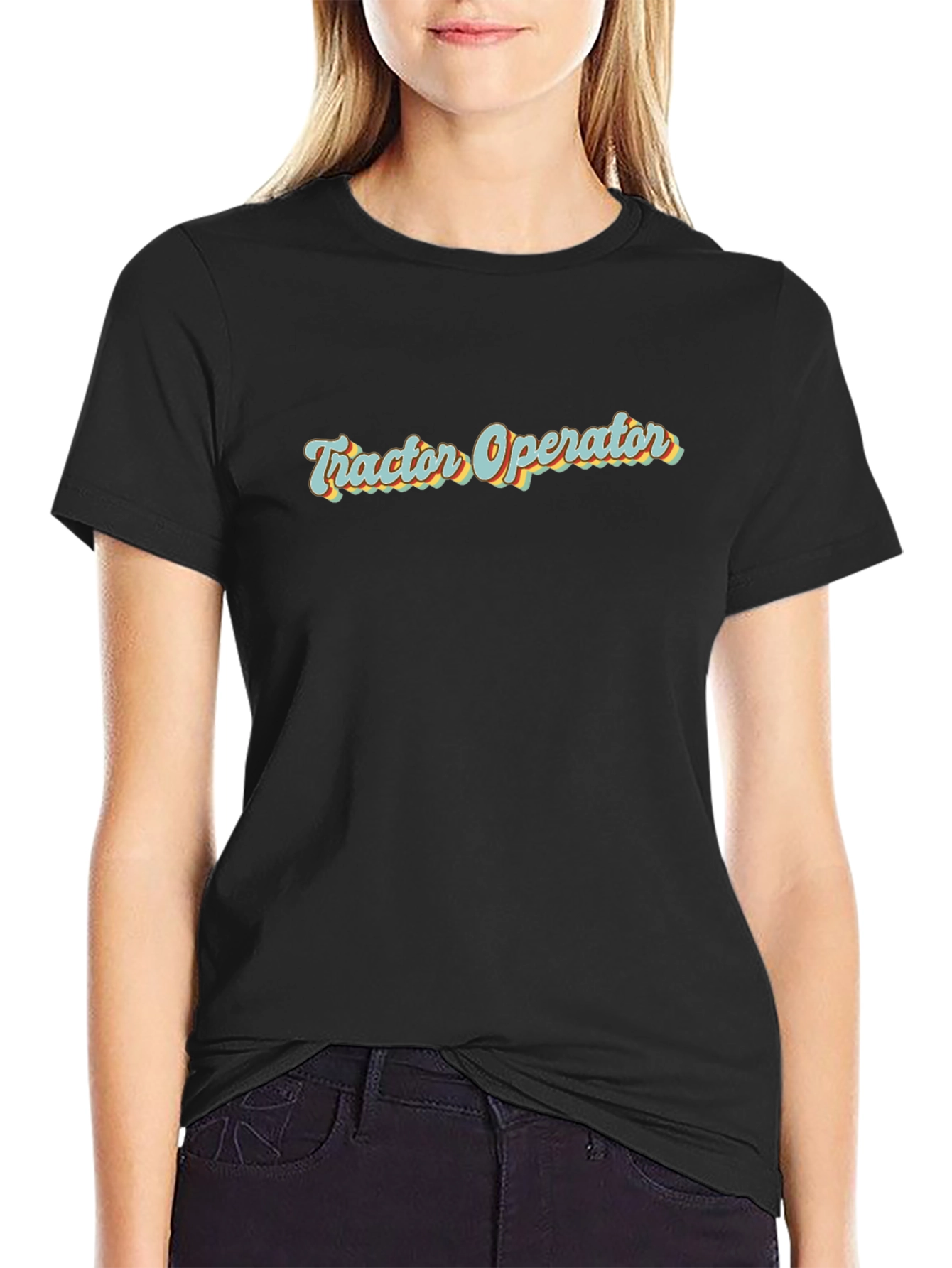Tractor Operator Retro Graphic T-Shirt