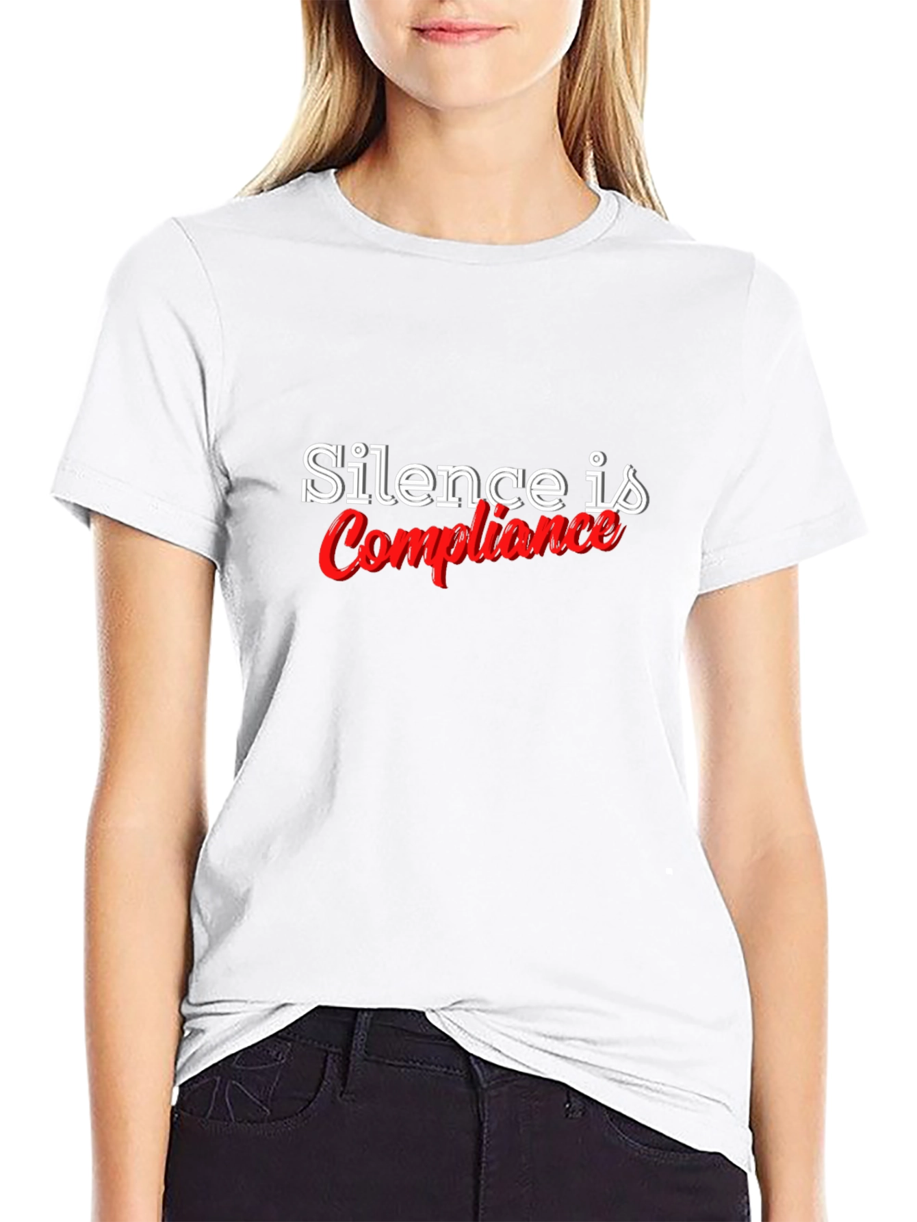Silence is Compliance Black T-Shirt