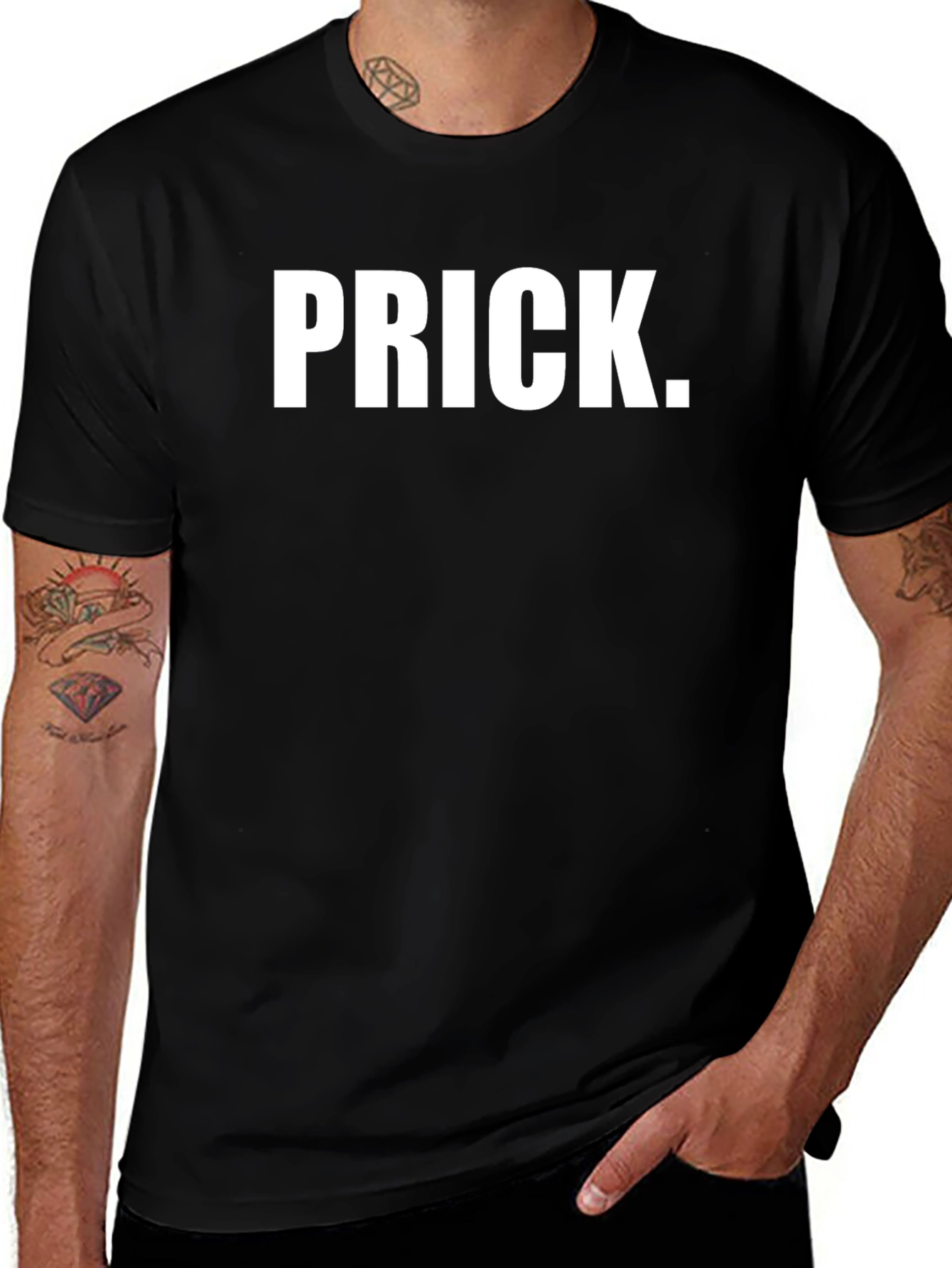 PRICK. Slogan T-Shirt - Bold Statement Tee