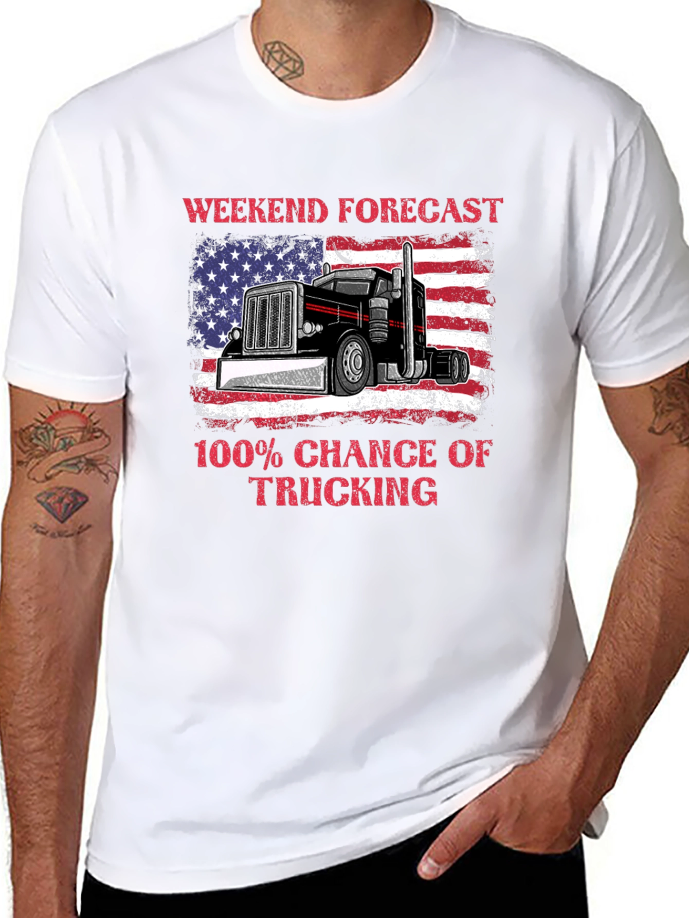 Weekend Forecast Trucking T-Shirt