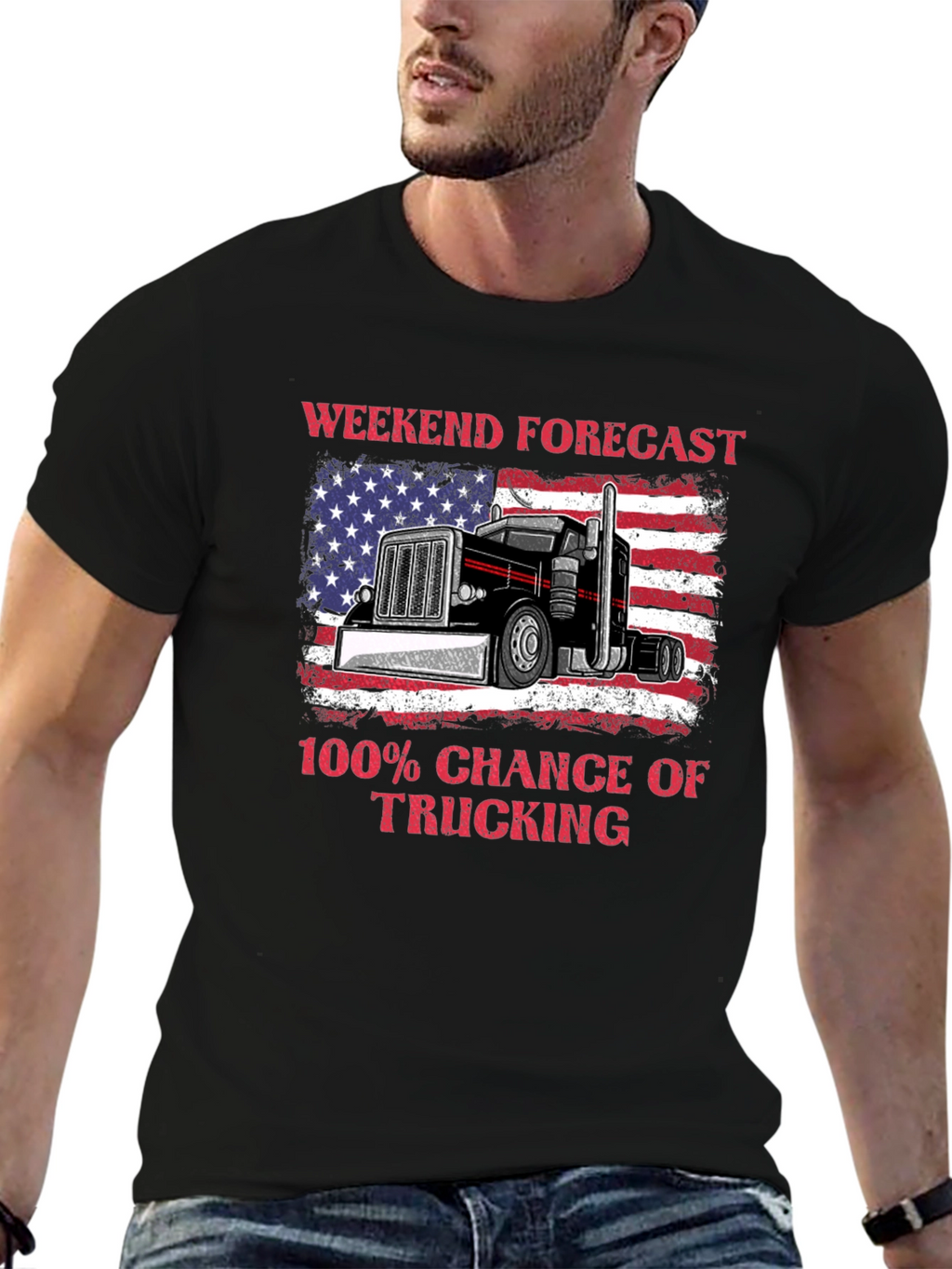 Weekend Forecast Trucking T-Shirt
