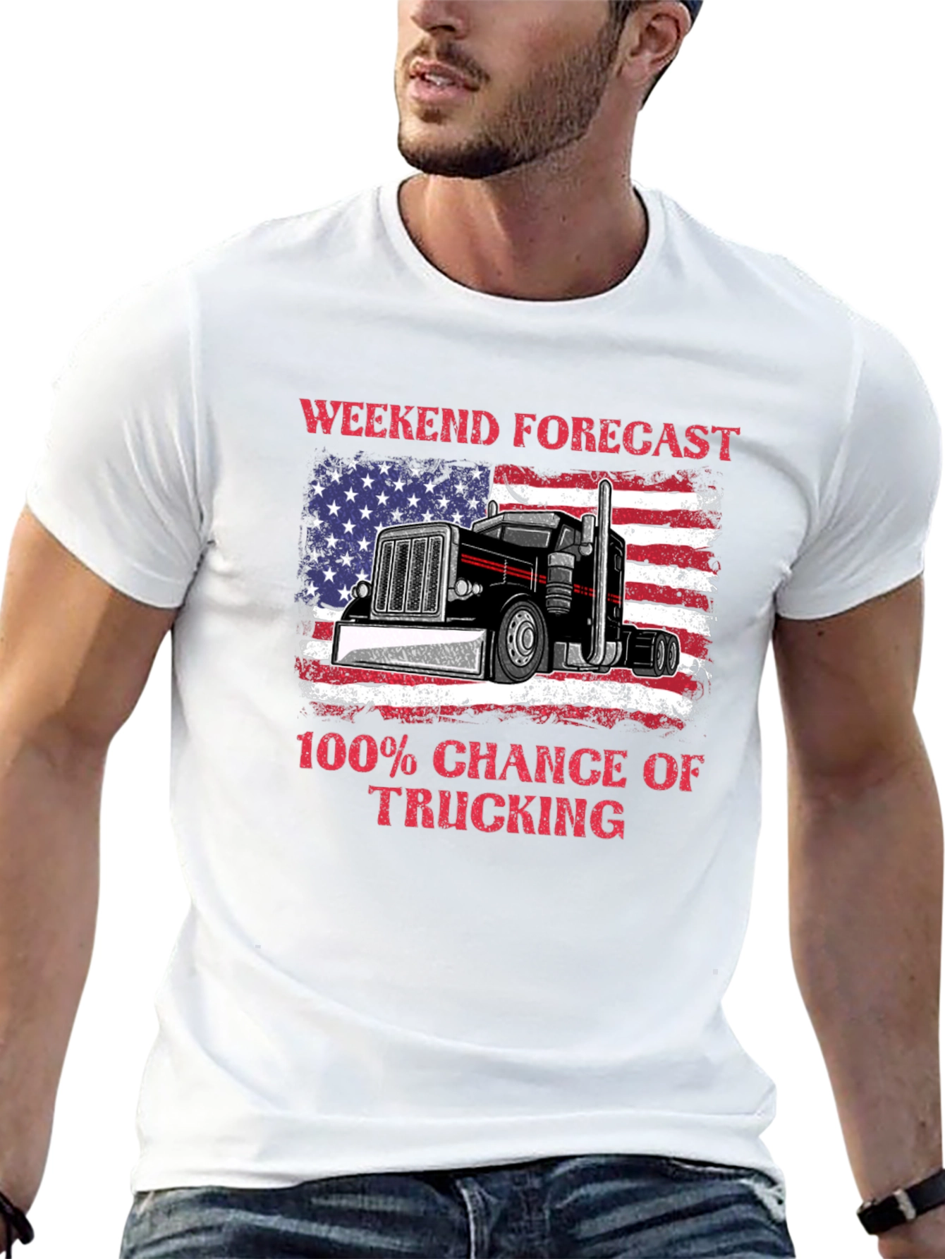 Weekend Forecast Trucking T-Shirt
