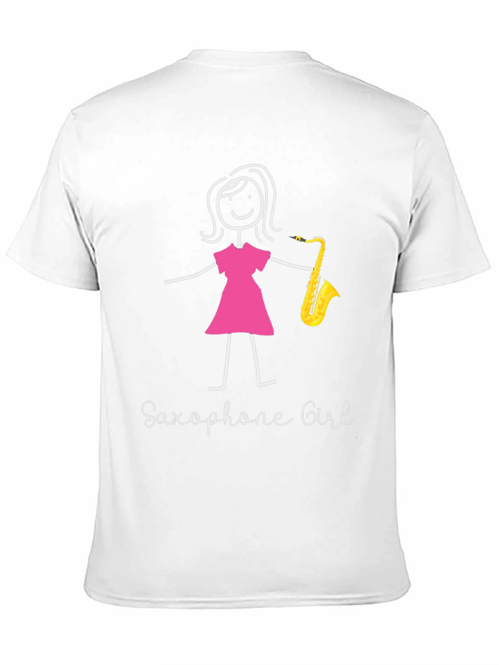 Saxophone Girl Graphic T-Shirt - Unique Music Lover Tee