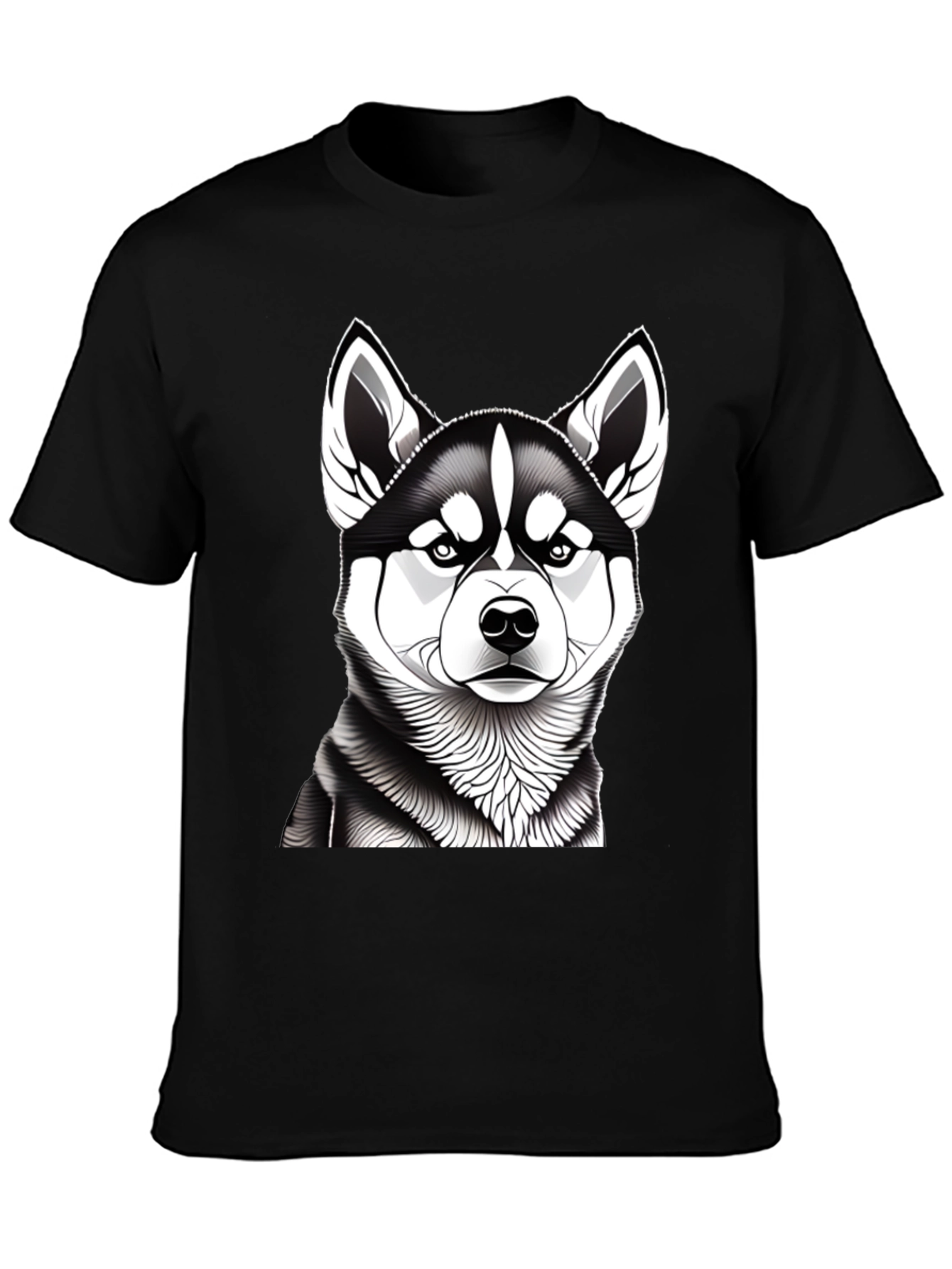 Husky Graphic Tee - Mens Black T-Shirt