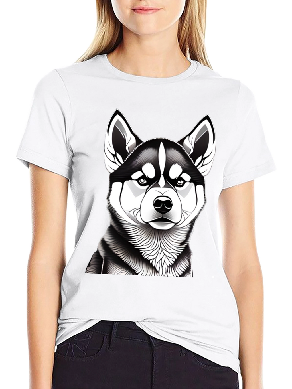 Husky Graphic Tee - Mens Black T-Shirt