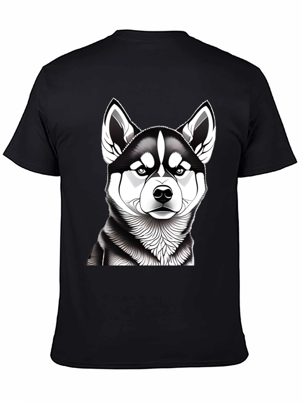 Husky Graphic Tee - Mens Black T-Shirt