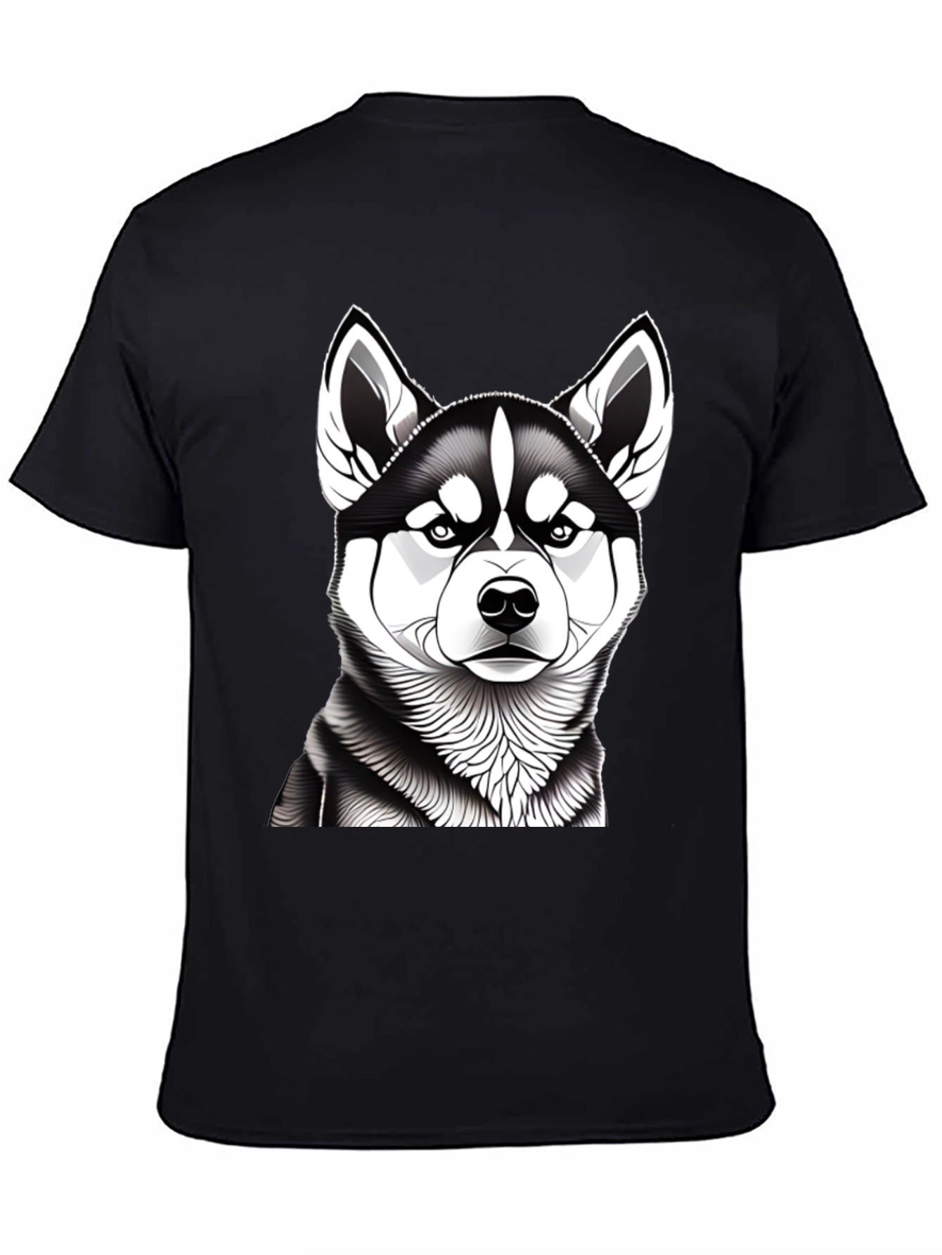 Husky Graphic Tee - Mens Black T-Shirt