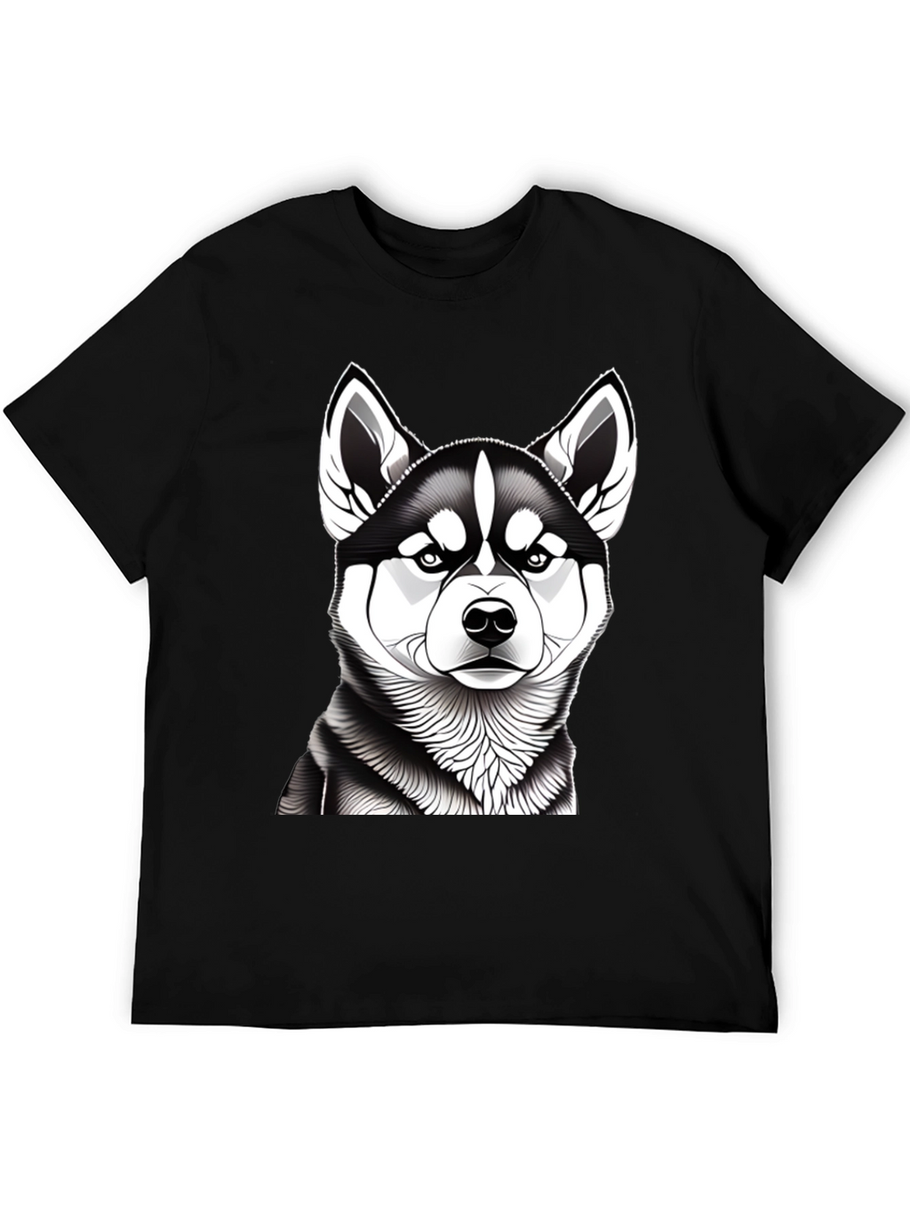 Husky Graphic Tee - Mens Black T-Shirt