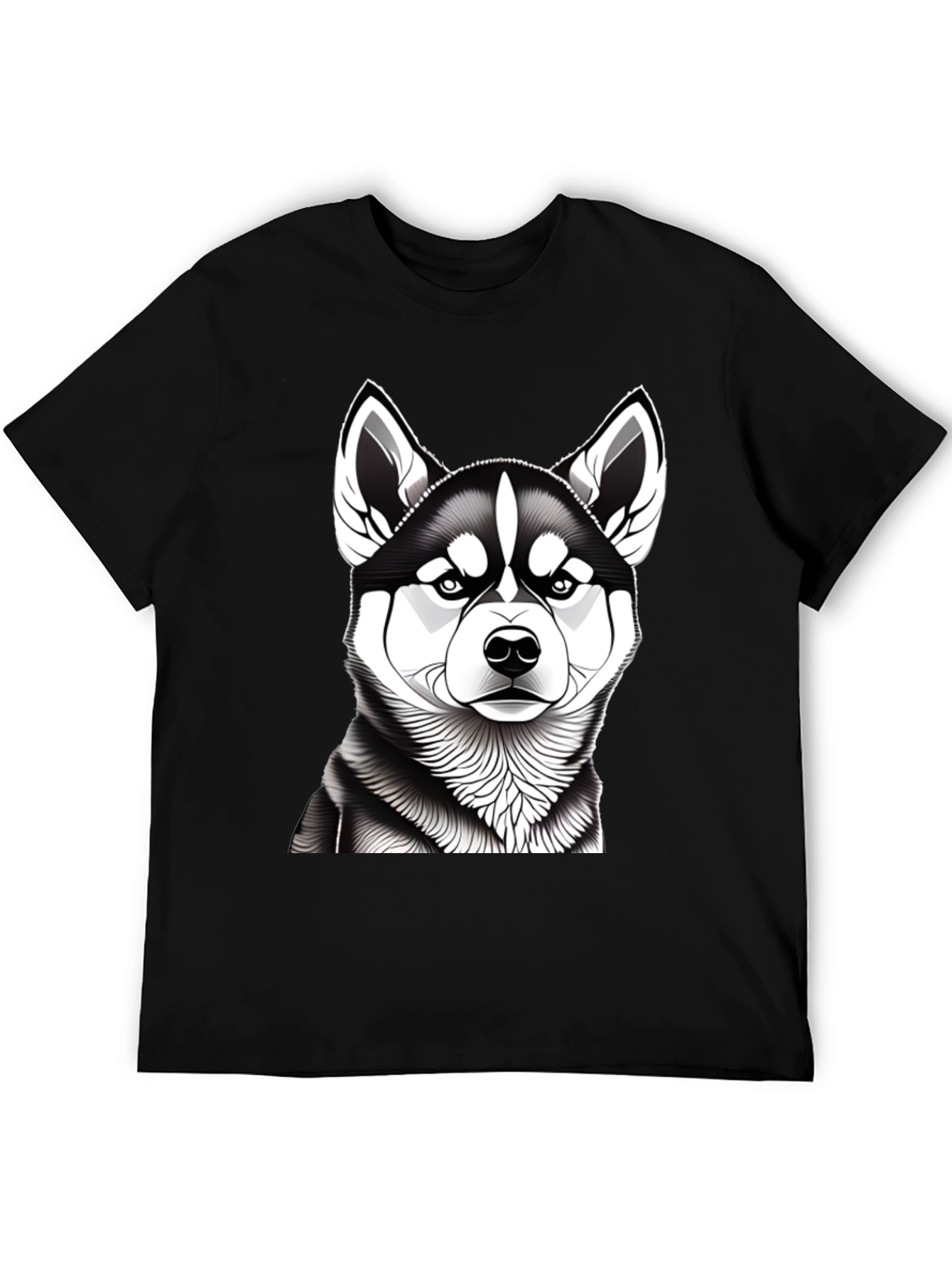 Husky Graphic Tee - Mens Black T-Shirt