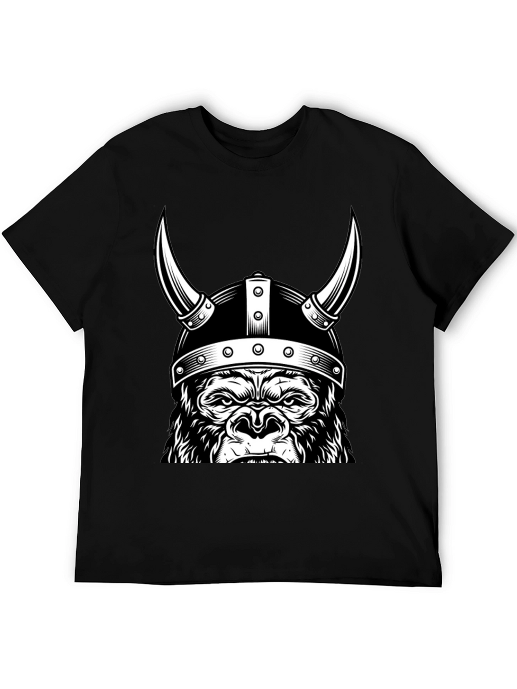 Viking Gorilla T-Shirt - Black