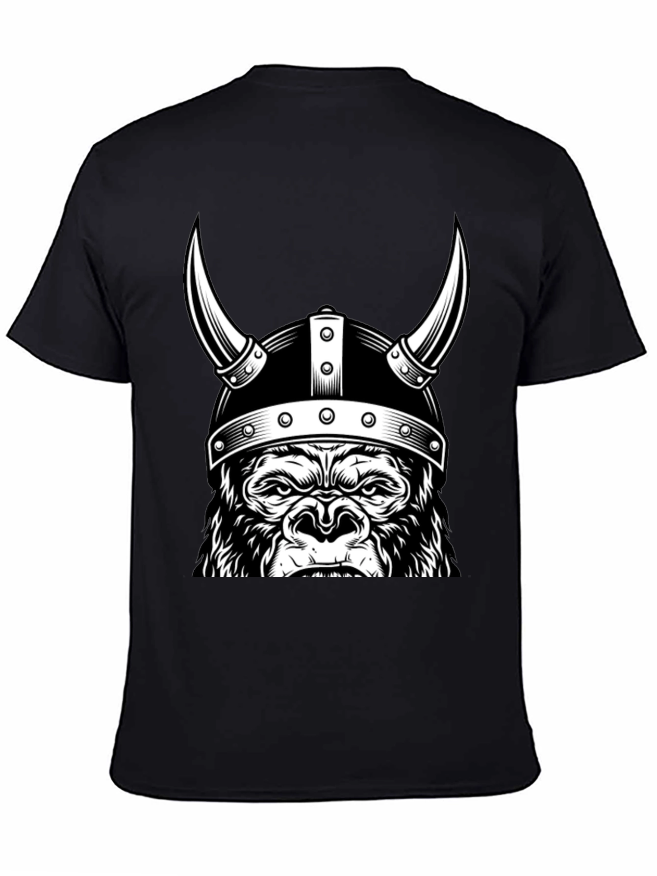 Viking Gorilla T-Shirt - Black