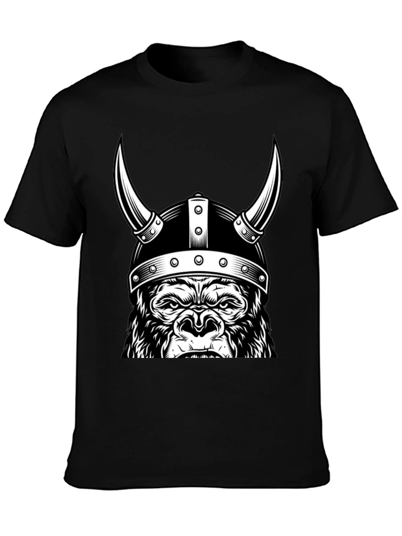 Viking Gorilla T-Shirt - Black