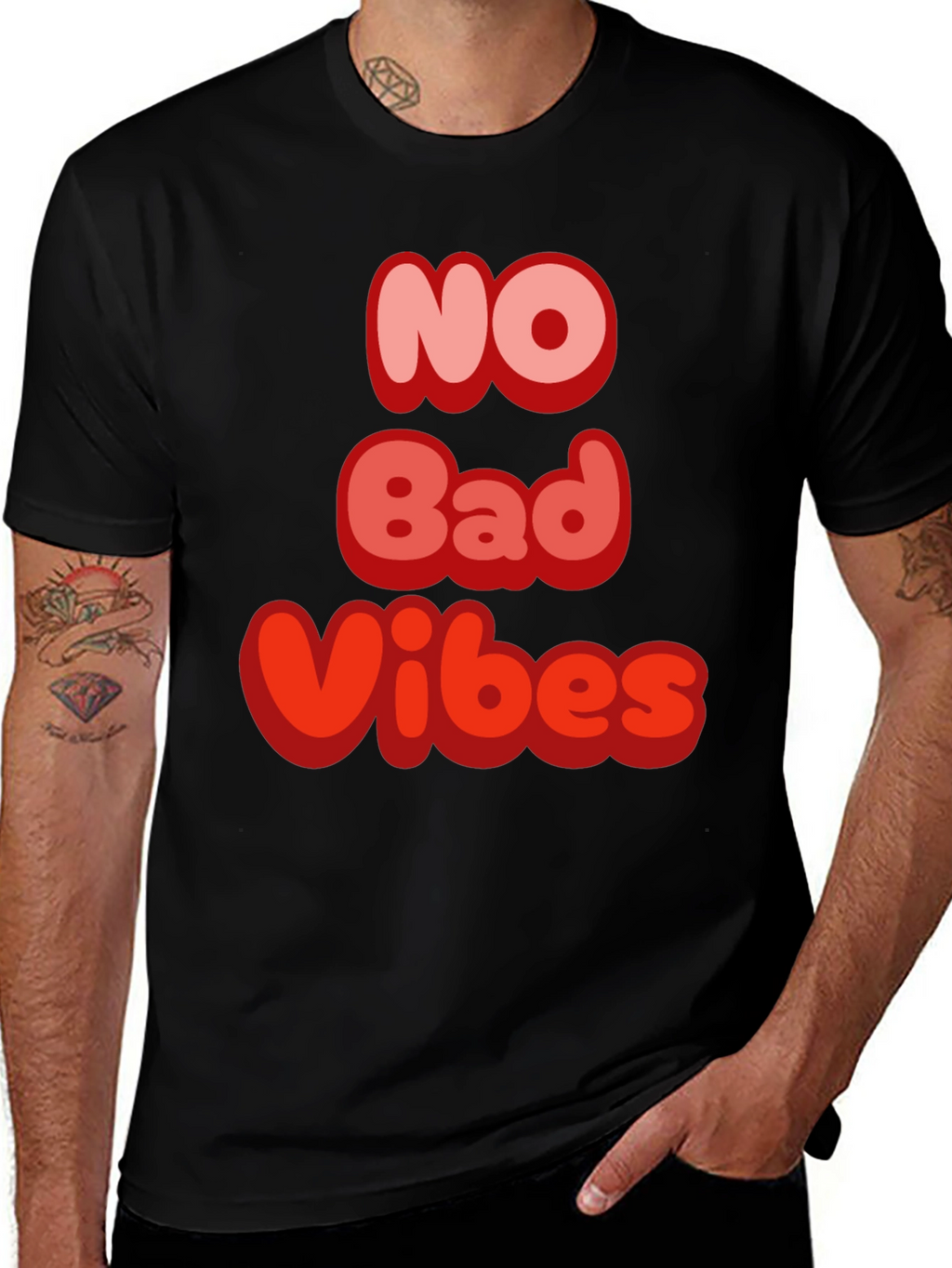 No Bad Vibes Graphic T-Shirt