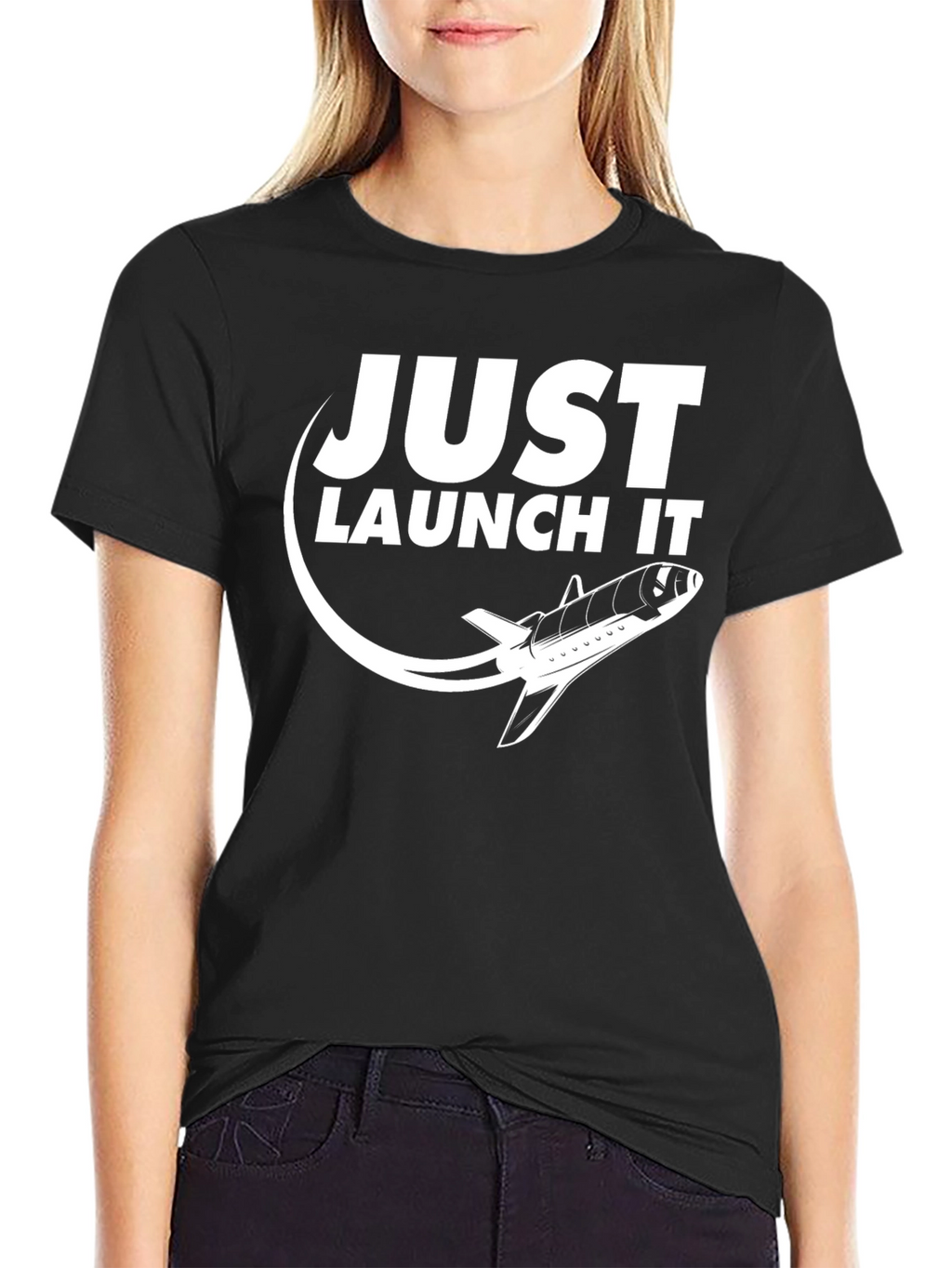Just Launch It Space Shuttle T-Shirt