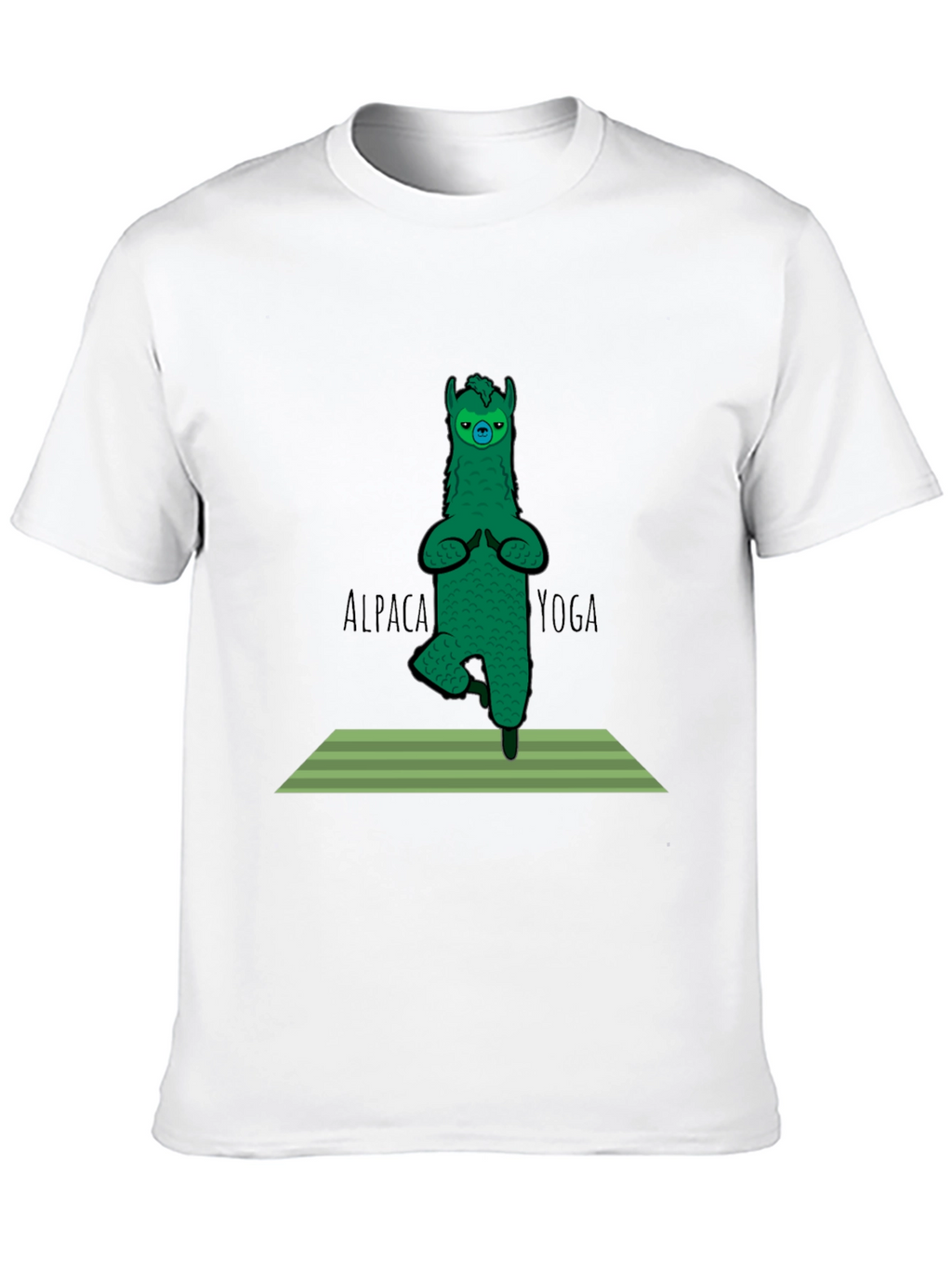 Alpaca Yoga Black T-Shirt