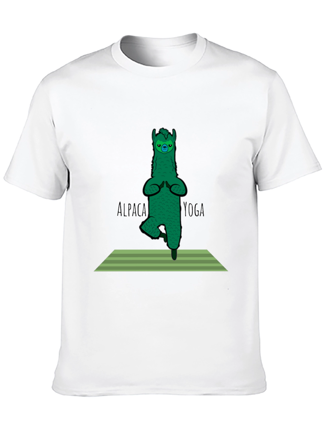 Alpaca Yoga Black T-Shirt