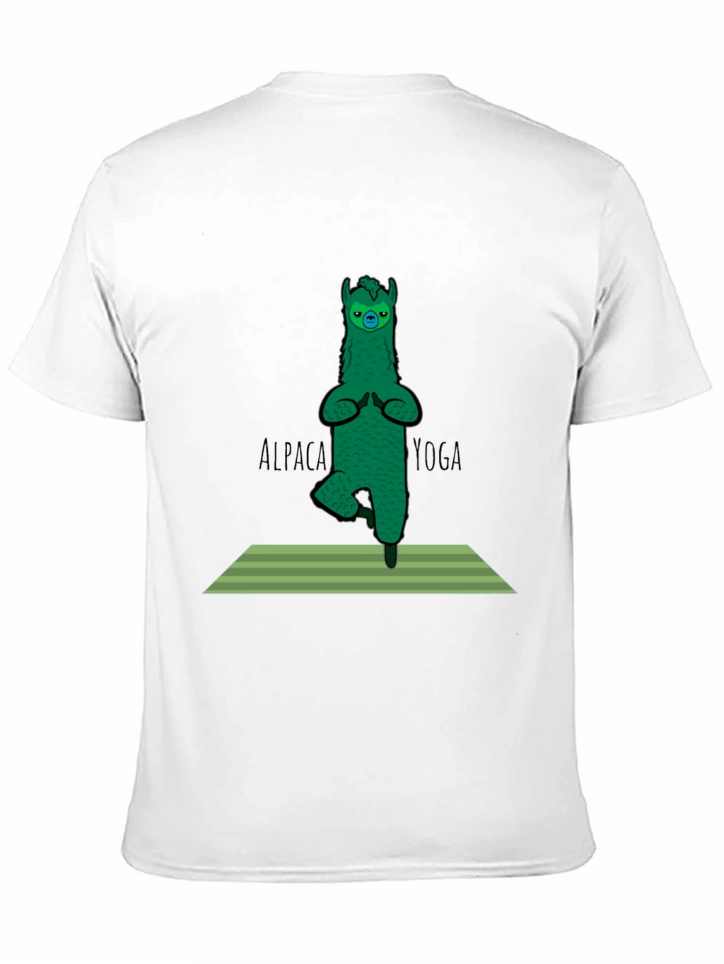 Alpaca Yoga Black T-Shirt