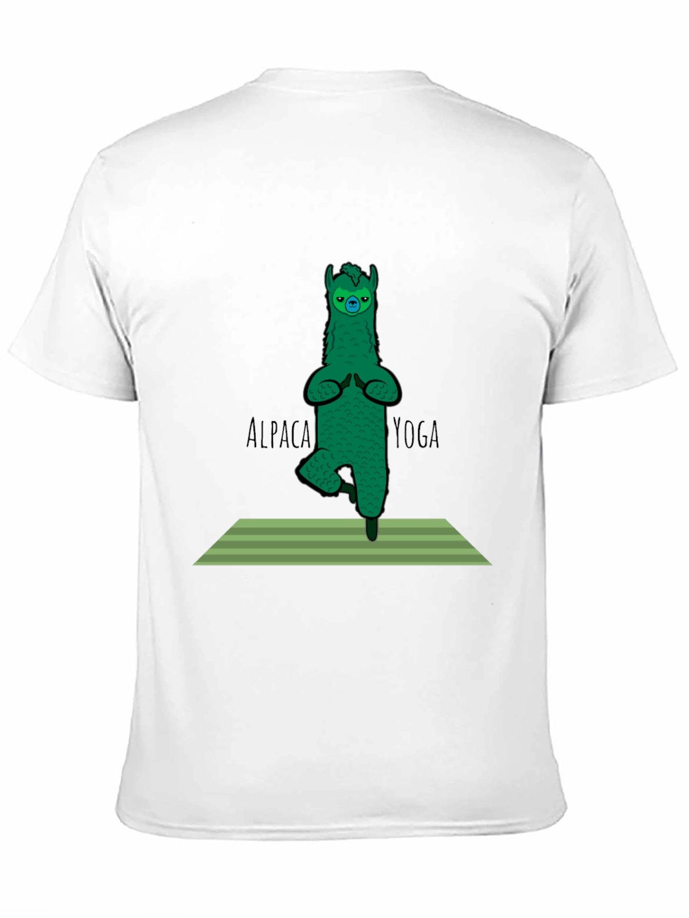 Alpaca Yoga Black T-Shirt