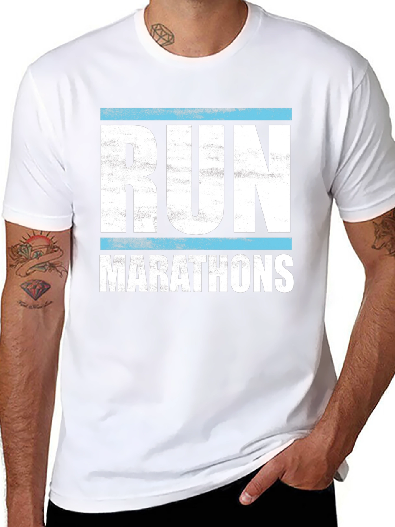 Run Marathons T-Shirt - Runners Apparel
