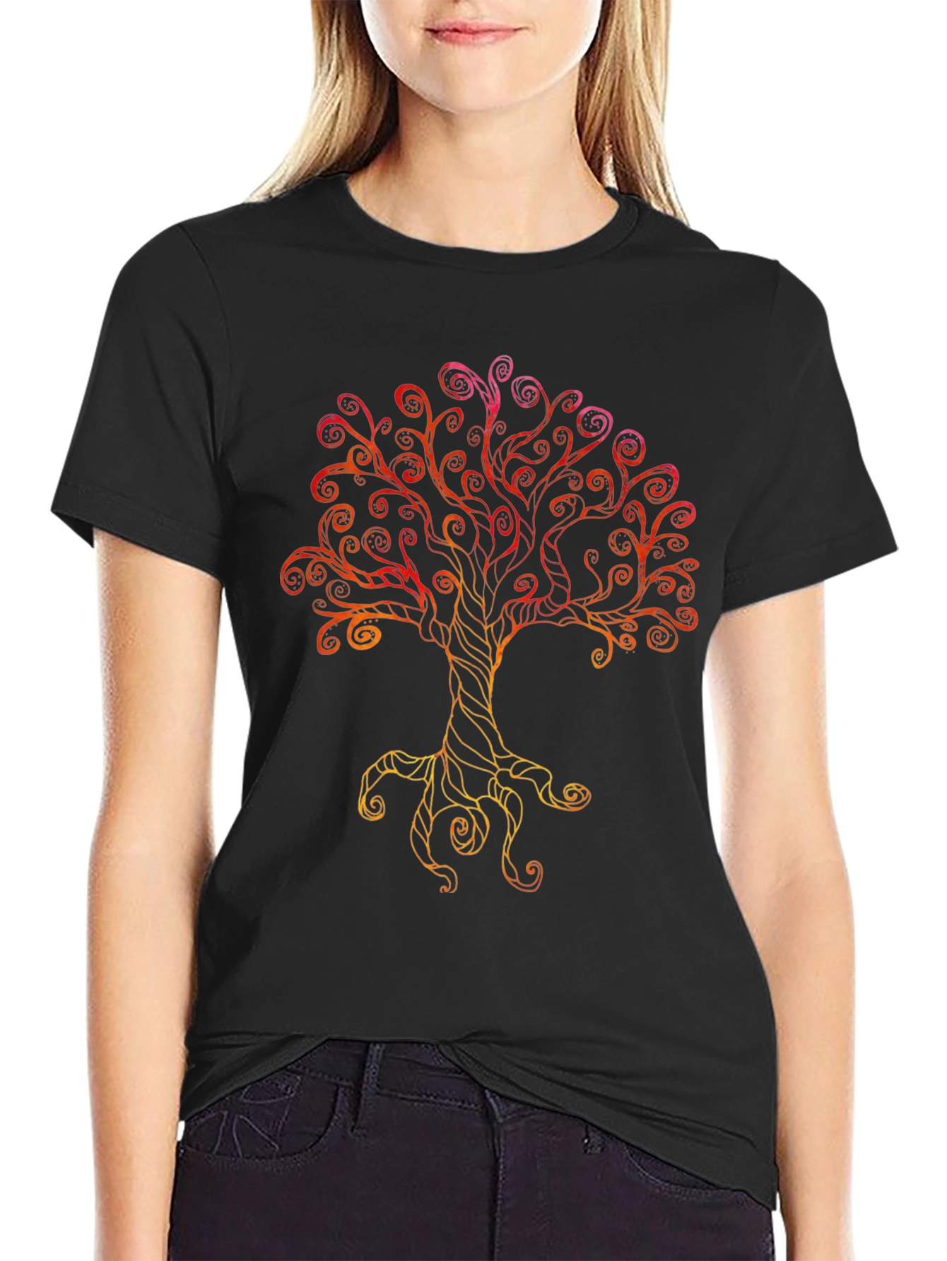 Tree of Life Graphic Tee - Mens Black T-Shirt