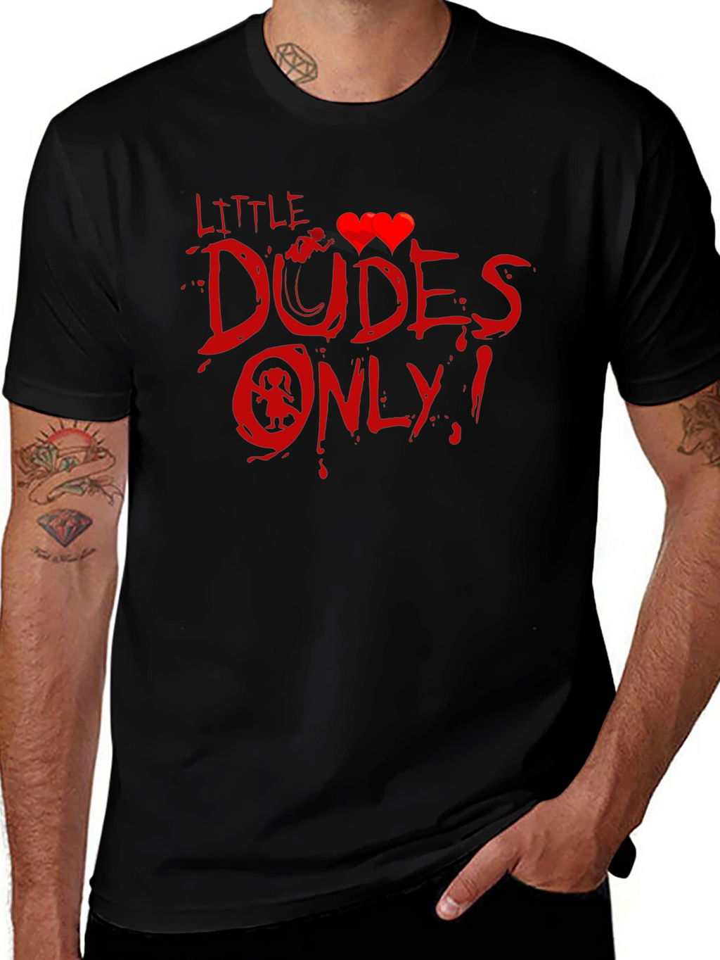 Little Dudes Only! Graphic T-Shirt