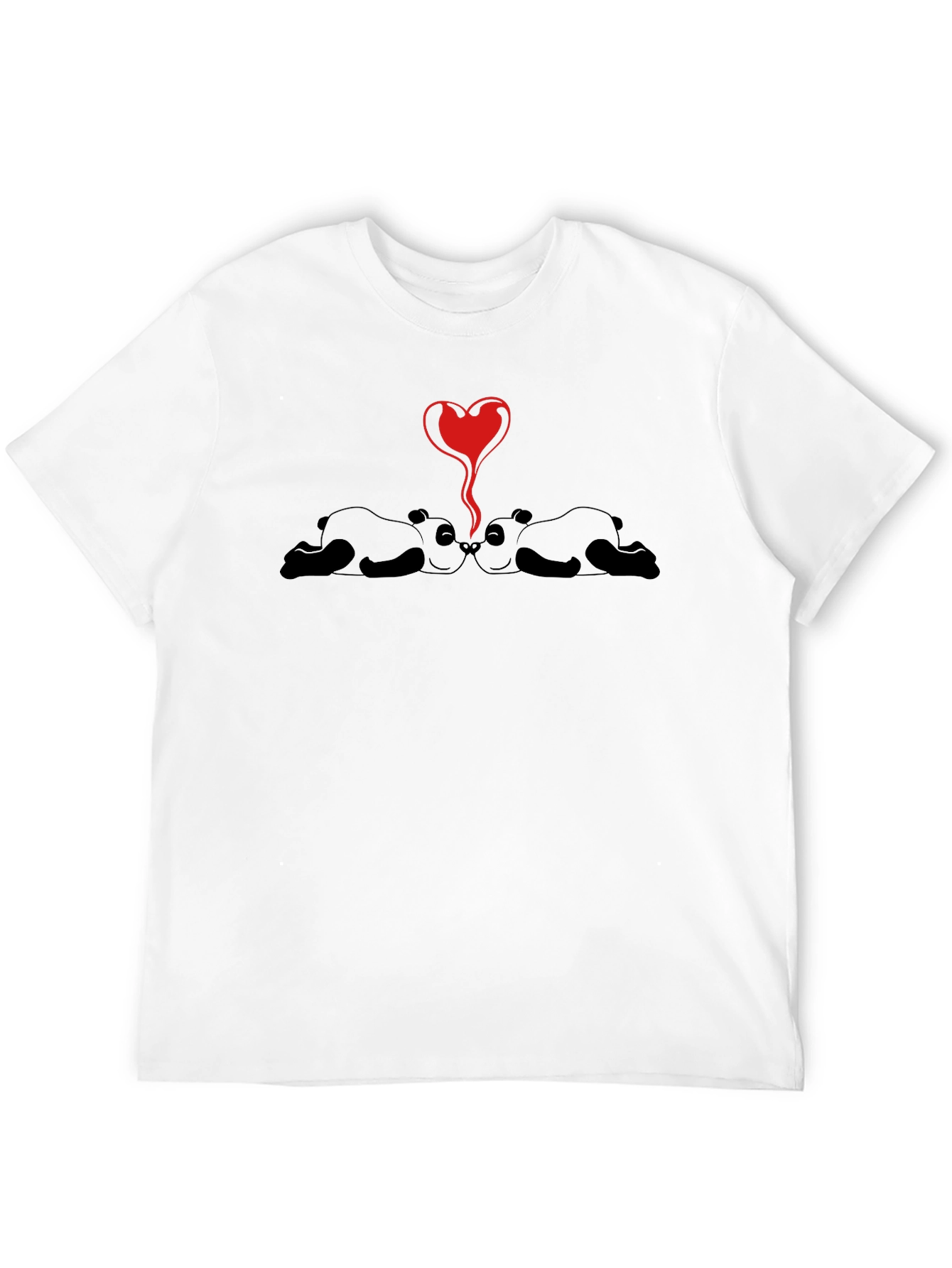 Panda Love T-Shirt - Cute Graphic Tee