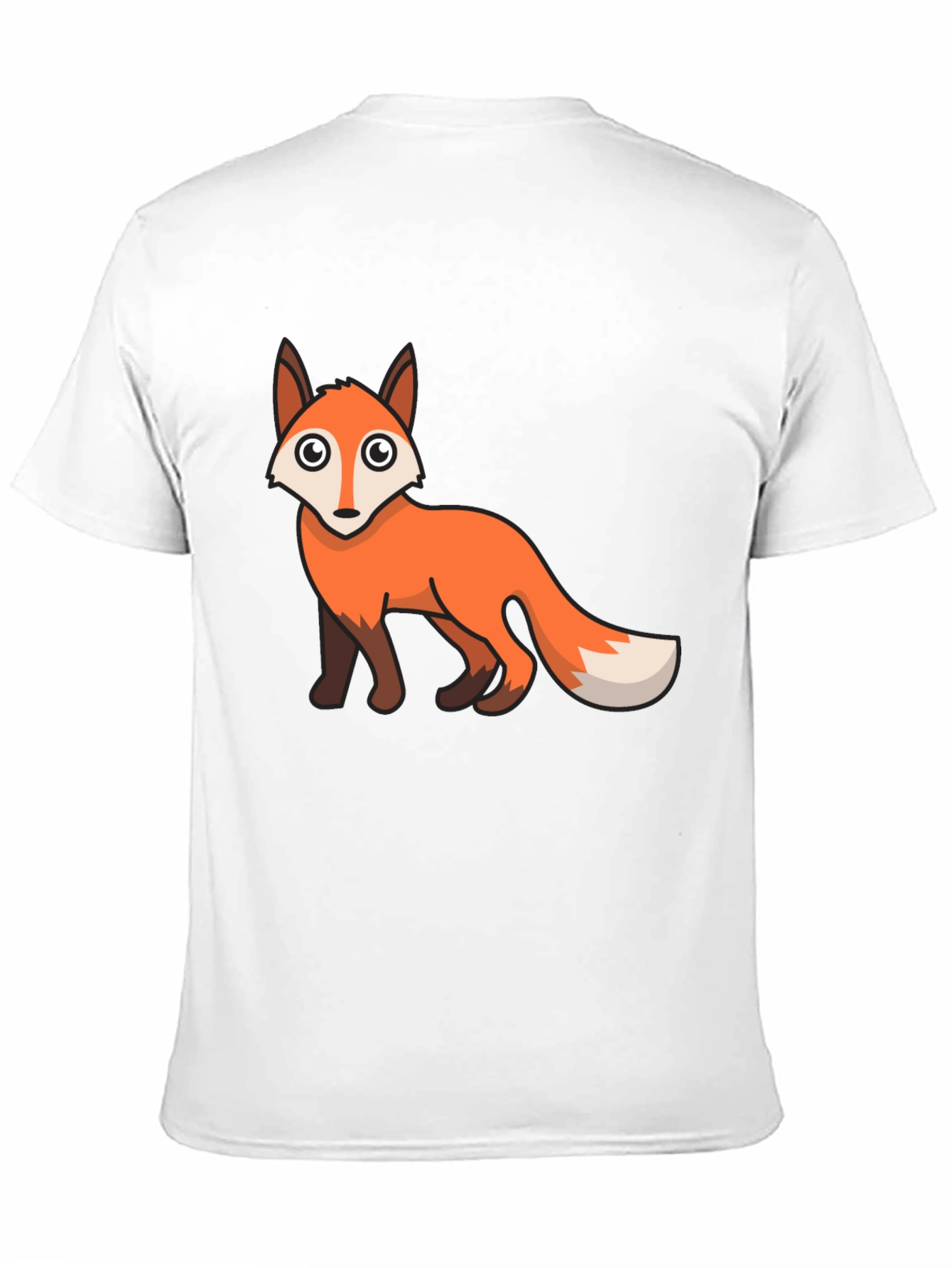 Fox Graphic T-Shirt - Black Cotton Blend Tee