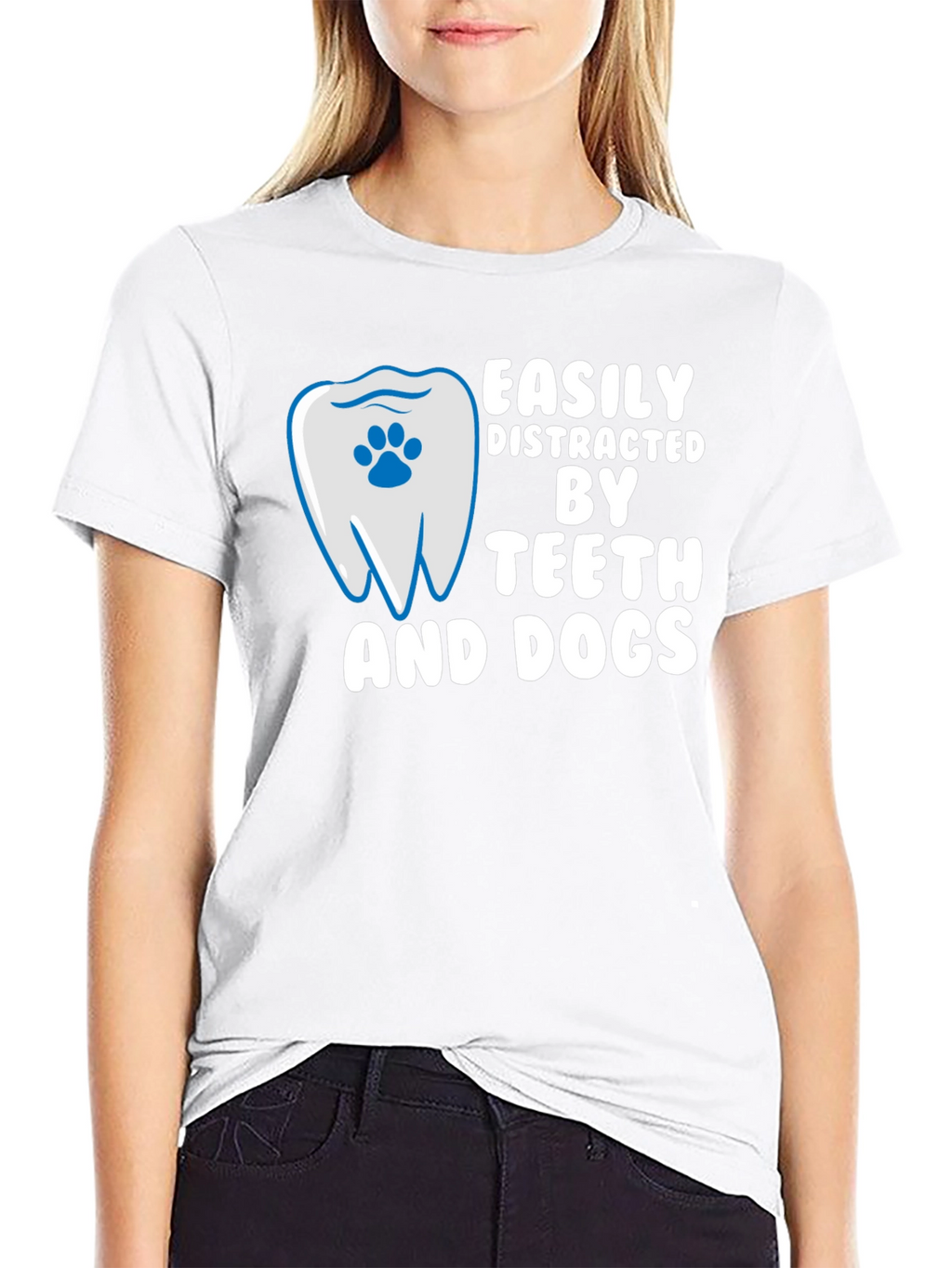 Easily Distracted By Teeth and Dogs T-Shirt