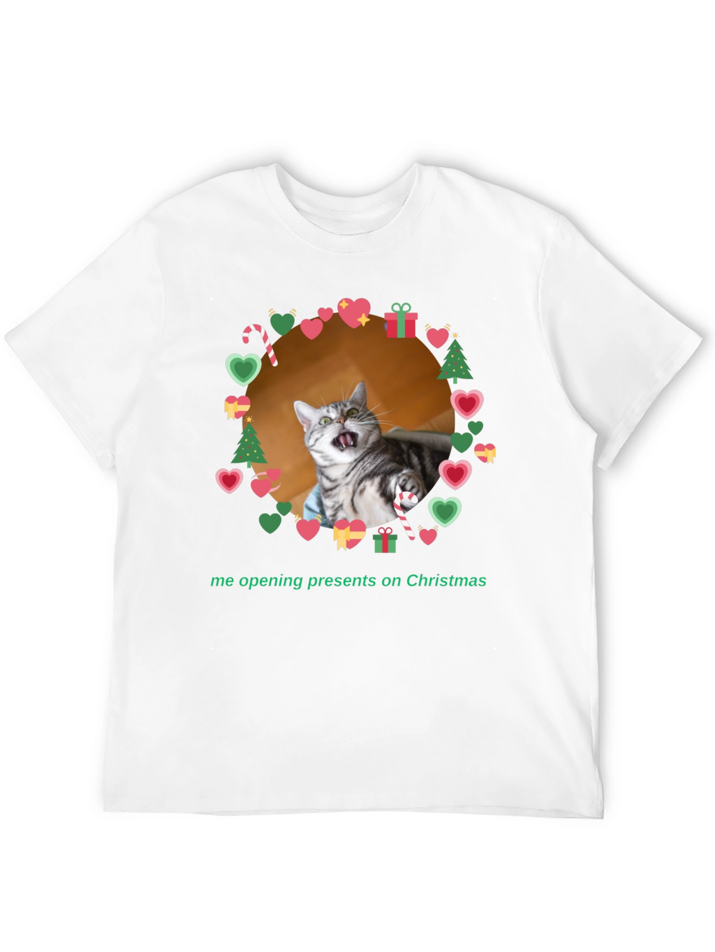 Funny Cat Christmas T-Shirt