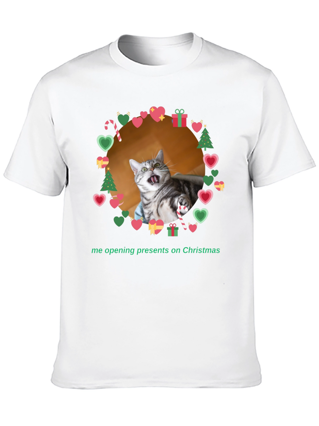 Funny Cat Christmas T-Shirt