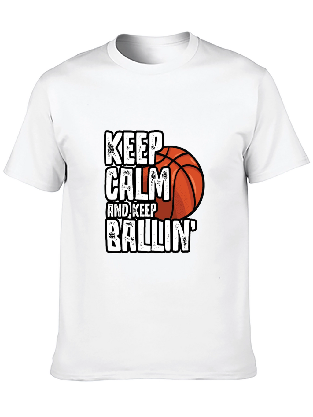 Keep Calm & Keep Ballin Black T-Shirt