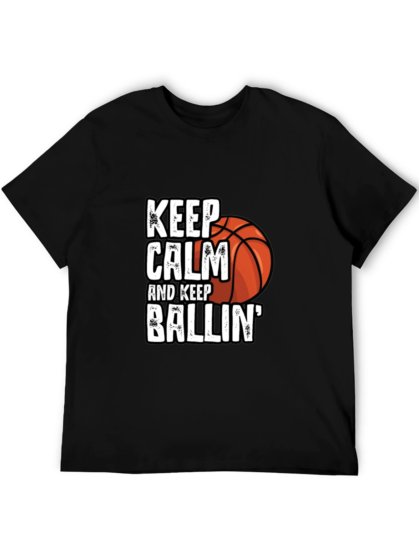 Keep Calm & Keep Ballin Black T-Shirt