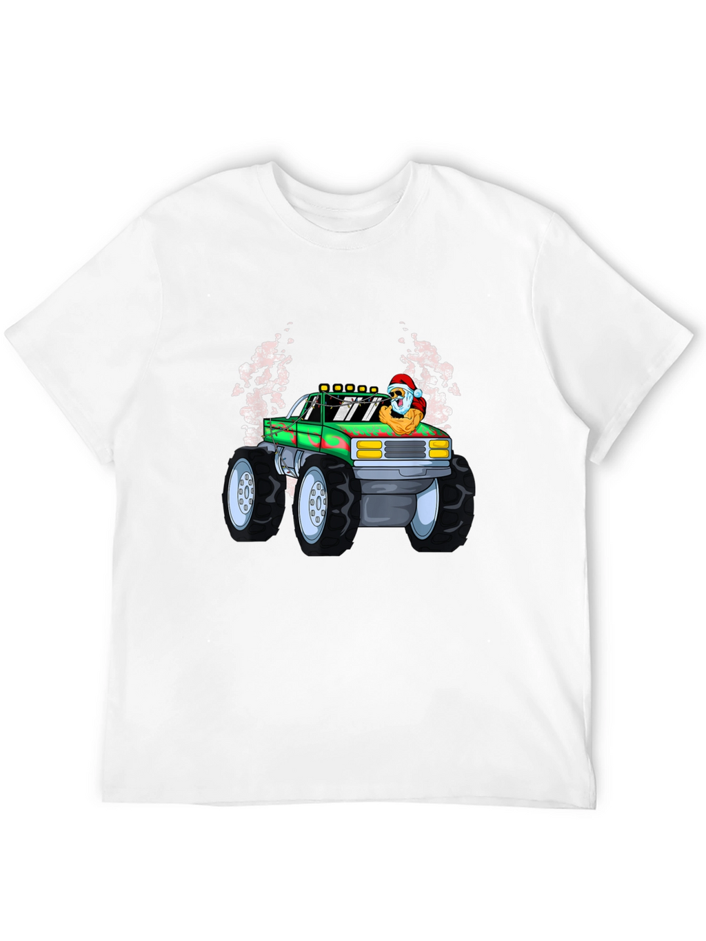 Santa Monster Truck Graphic Tee