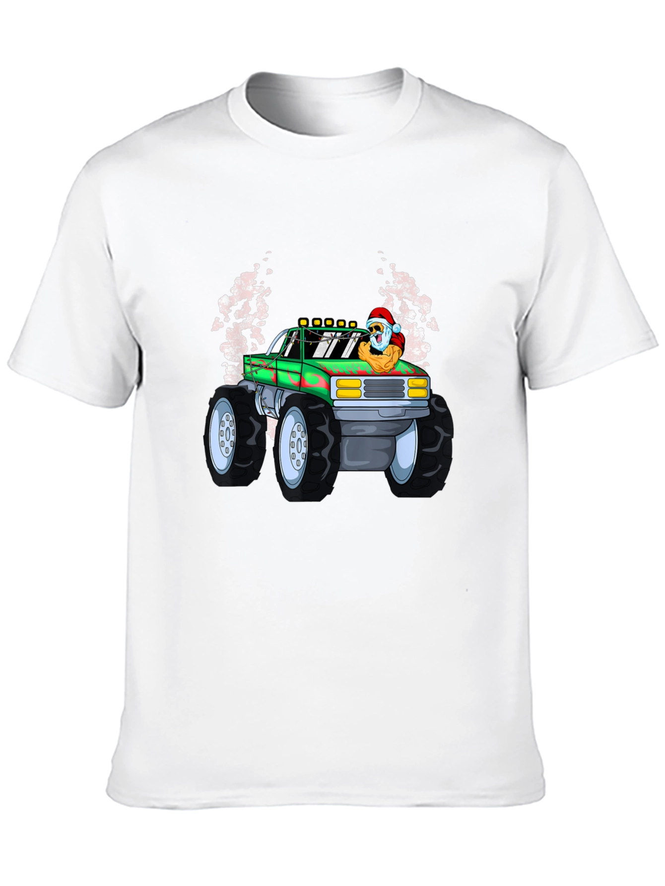 Santa Monster Truck Graphic Tee