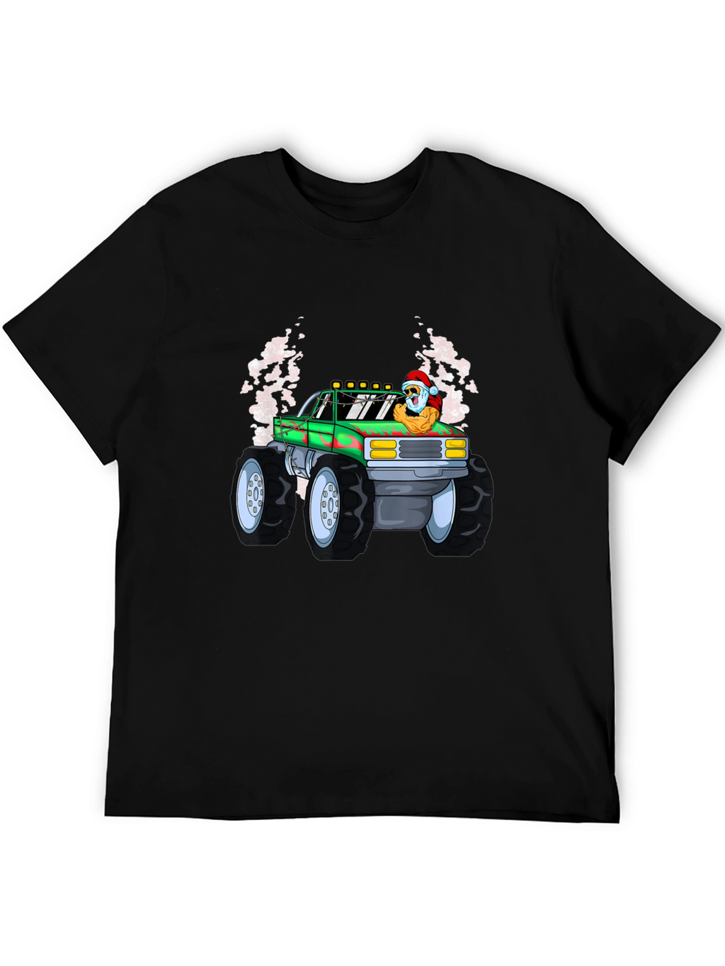 Santa Monster Truck Graphic Tee