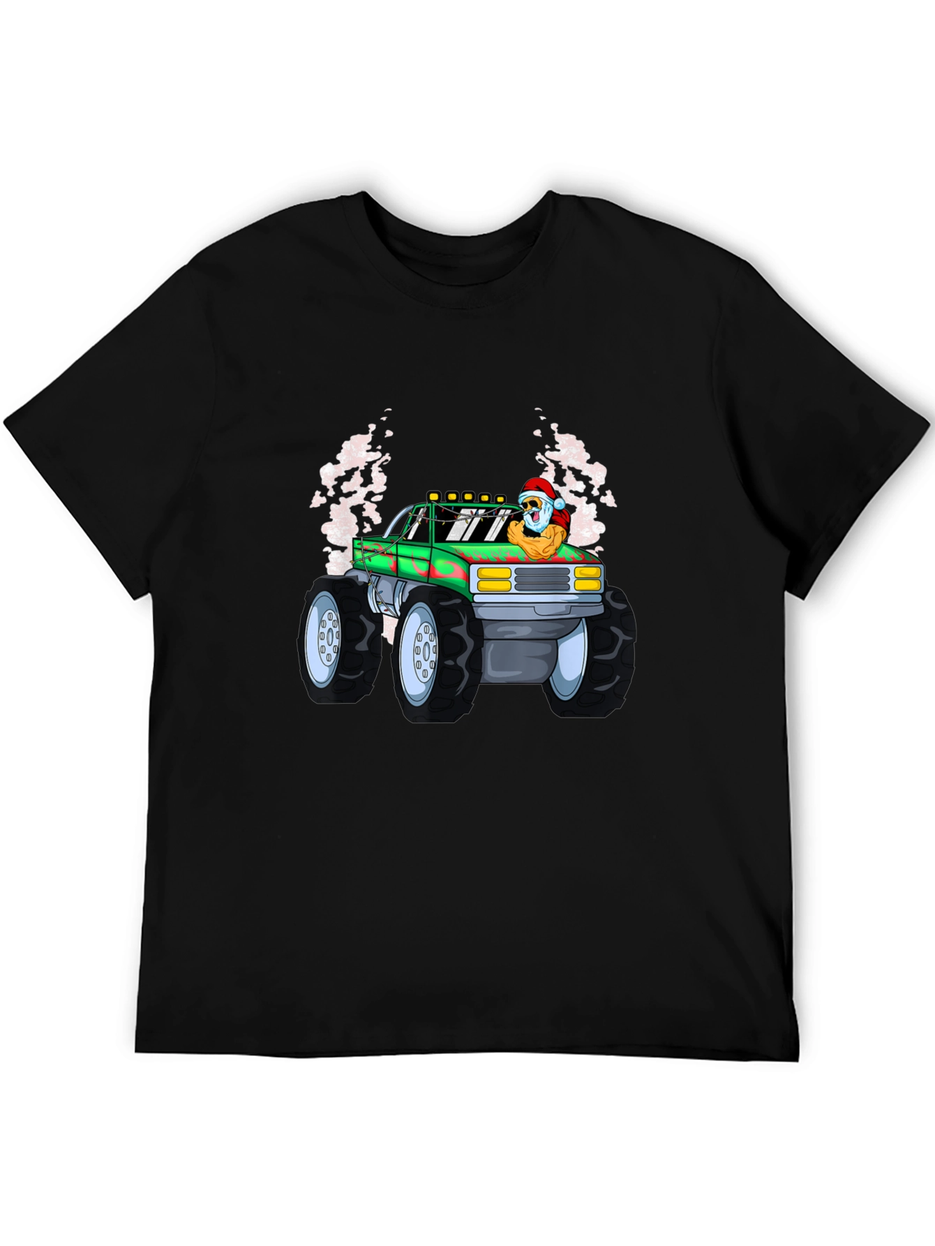 Santa Monster Truck Graphic Tee