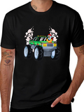 Santa Monster Truck Graphic Tee