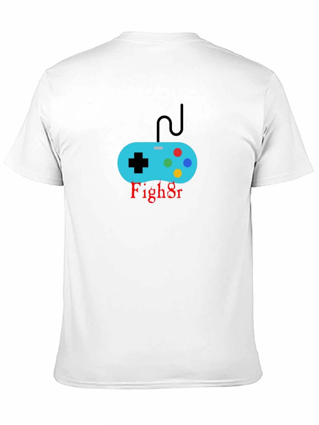Gamer Controller Black T-Shirt - Fight On!