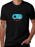 Gamer Controller Black T-Shirt - Fight On!