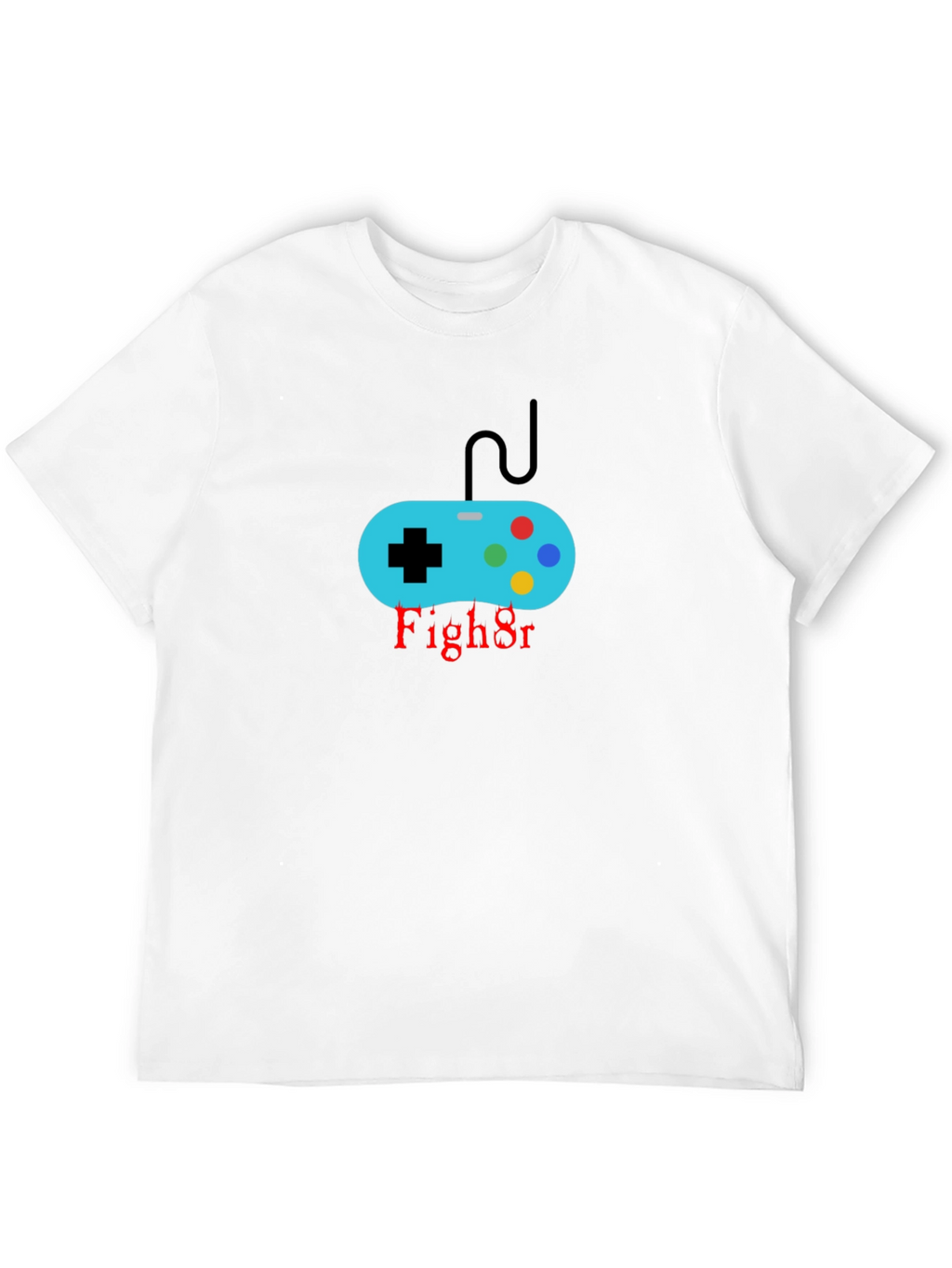 Gamer Controller Black T-Shirt - Fight On!