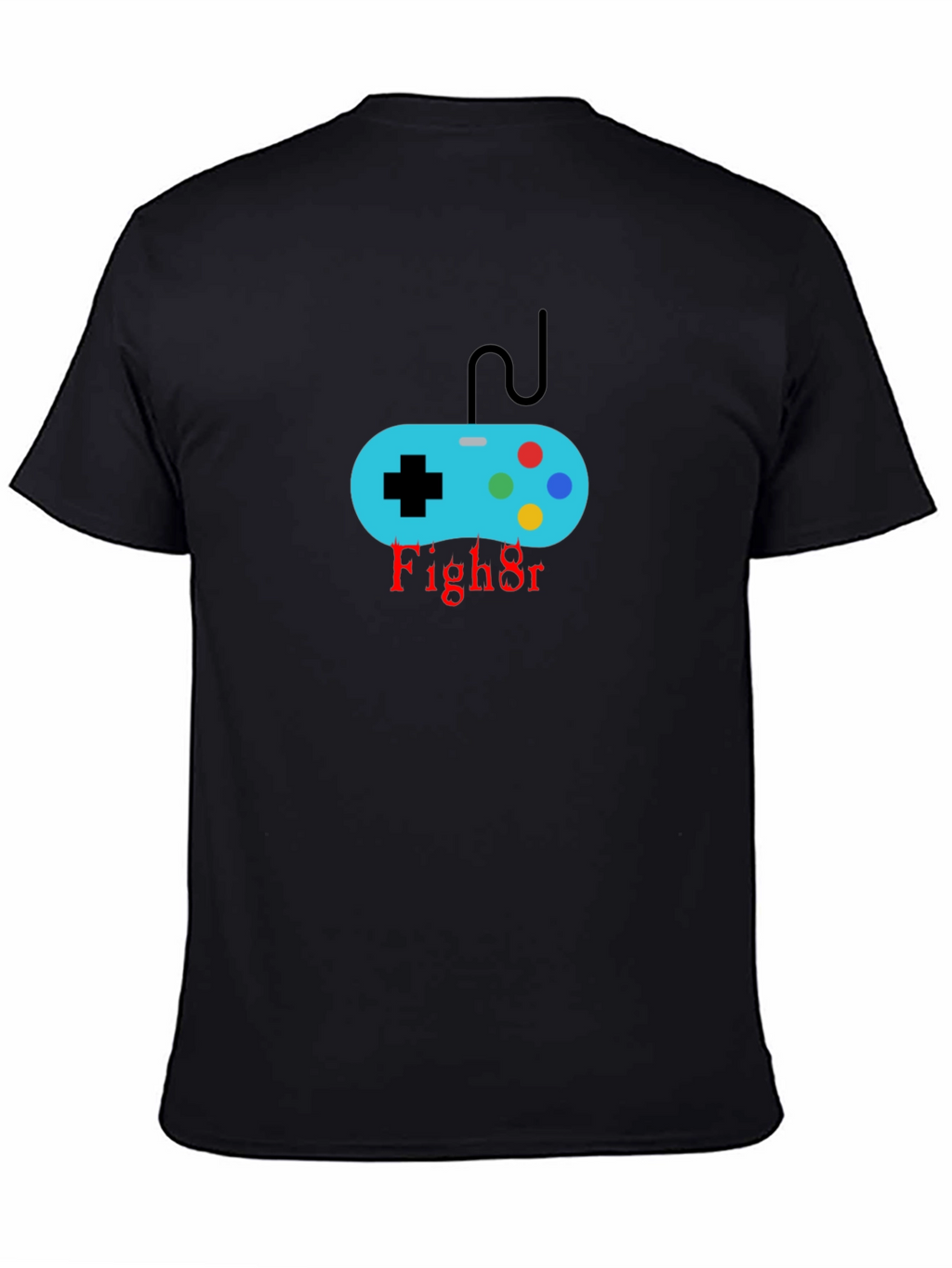 Gamer Controller Black T-Shirt - Fight On!