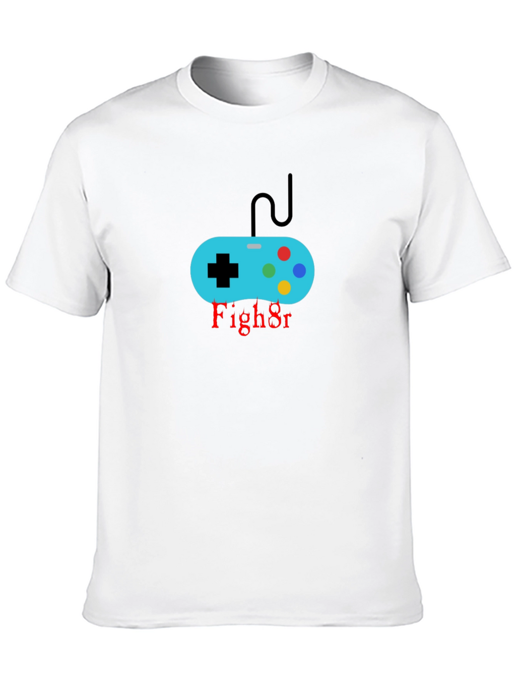 Gamer Controller Black T-Shirt - Fight On!